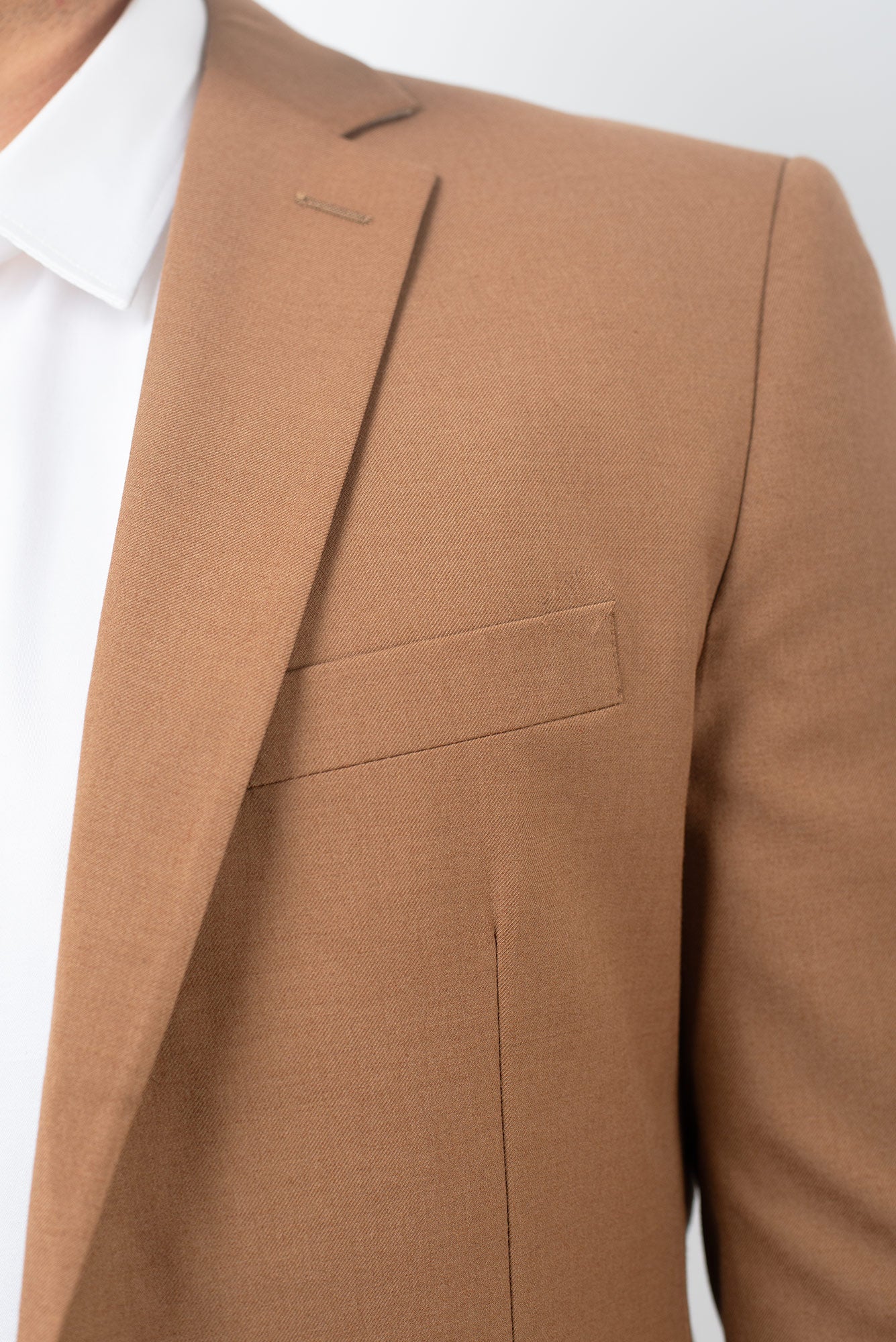 Traje Slim Fit Dos Piezas Caramel Coffee