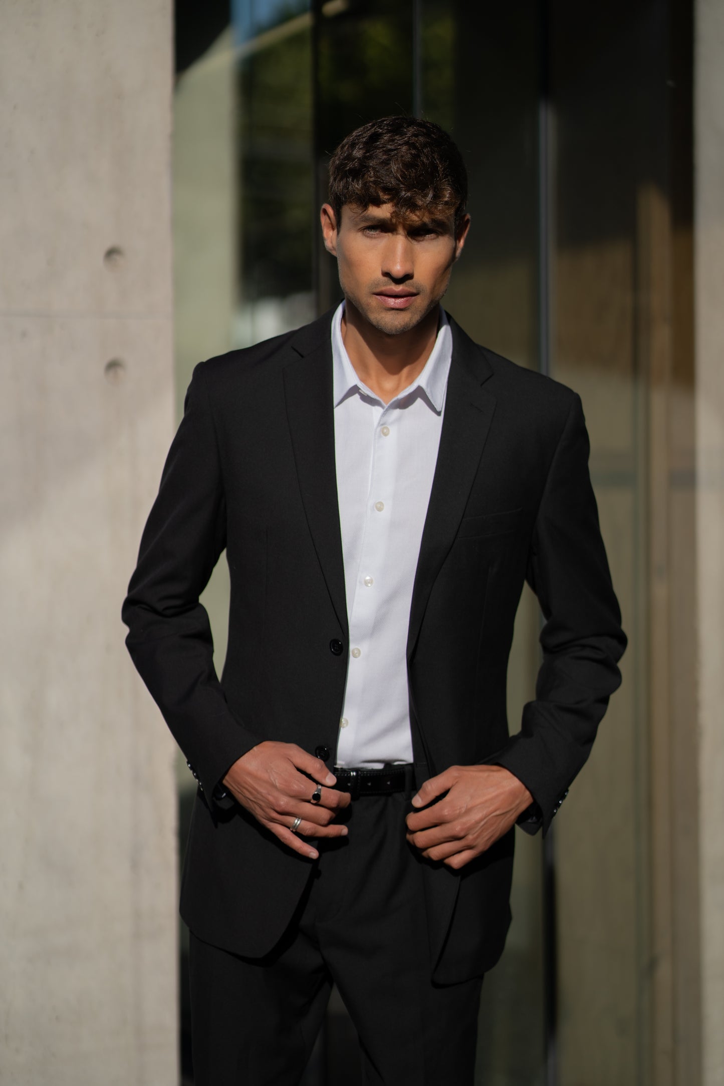 Traje Slim Fit Dos Piezas Negro