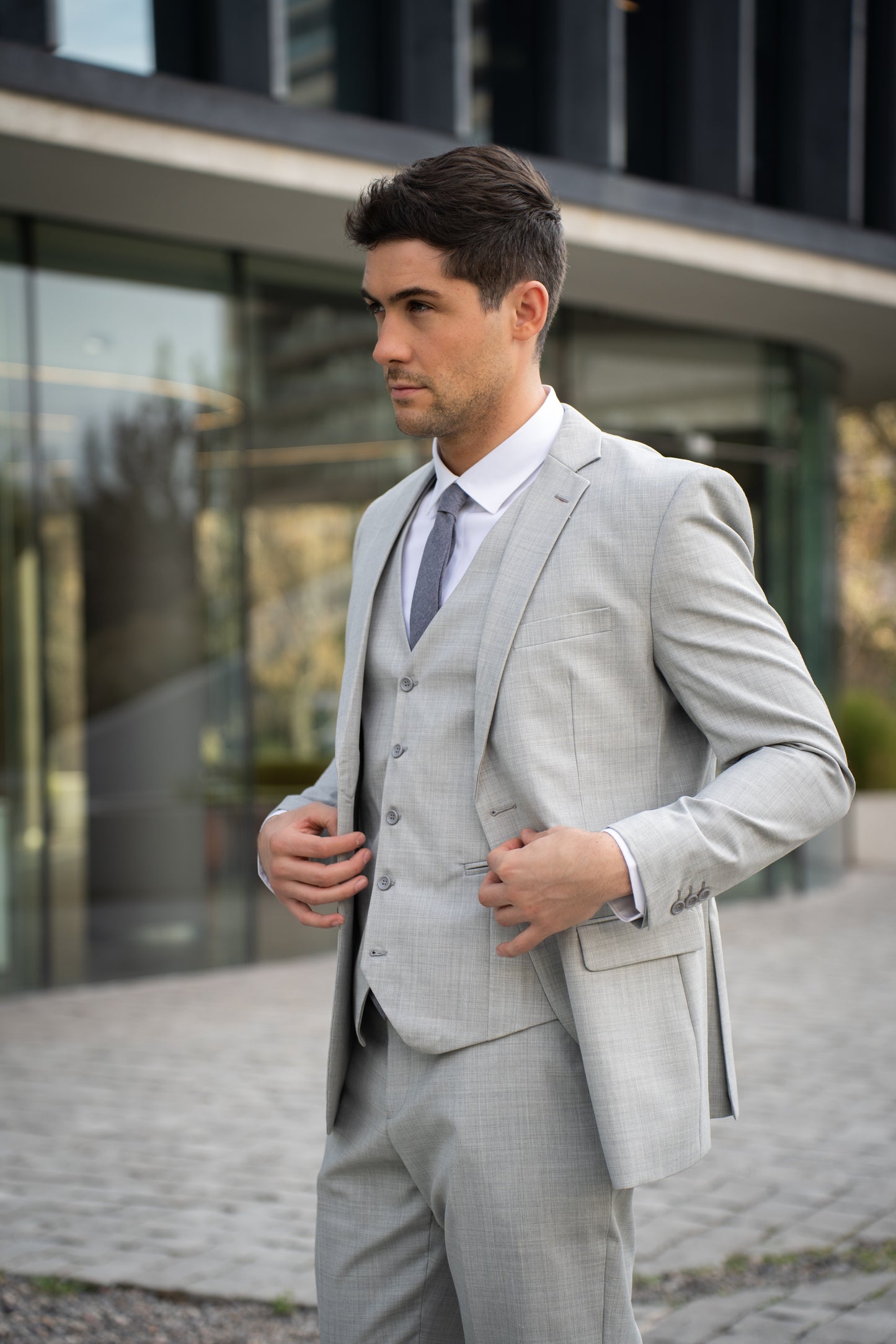Gillet Gris Texturizado