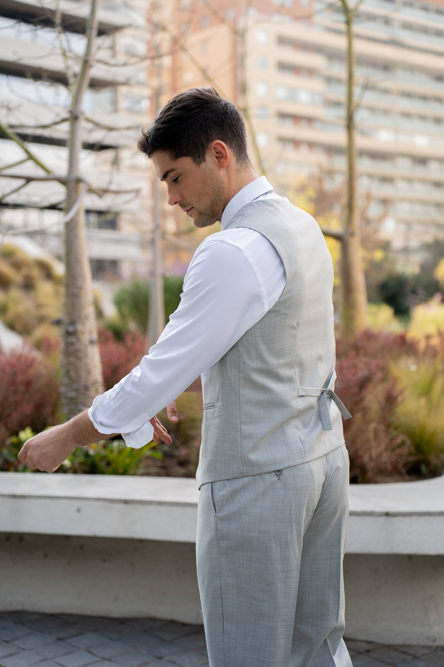 Gillet Gris Texturizado