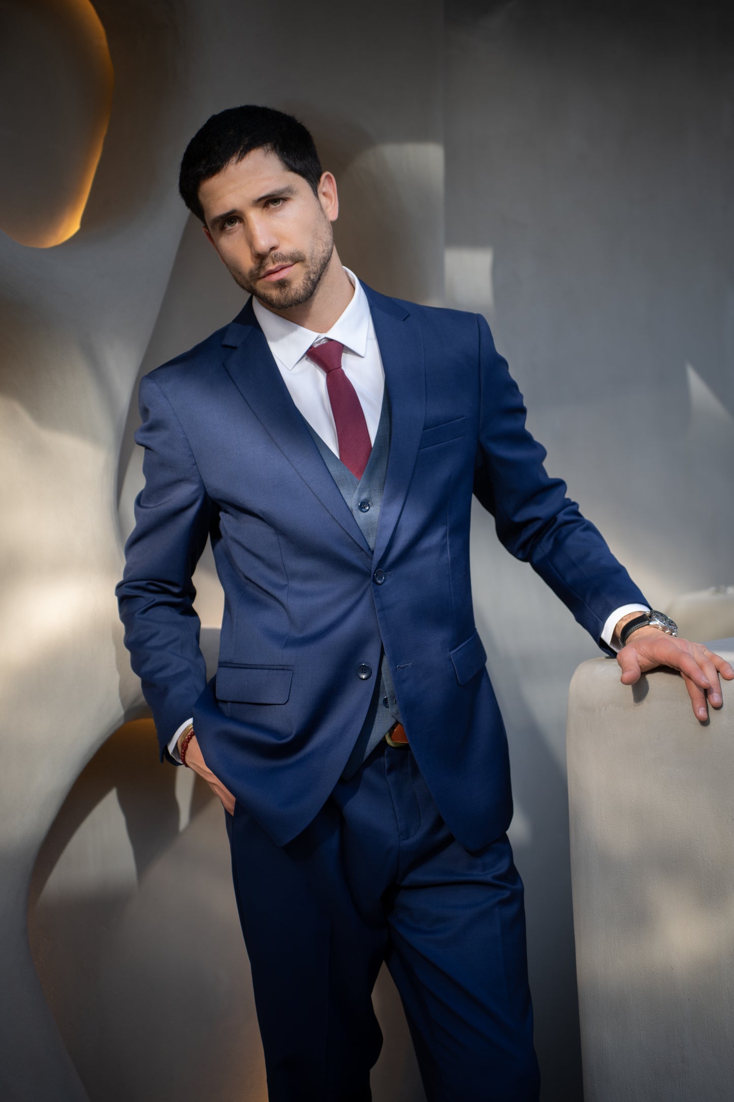 Traje Slim Fit Dos Piezas Azul