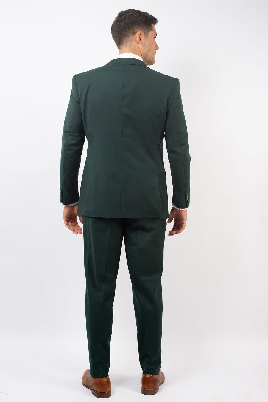 Traje Slim Fit Dos Piezas Verde Bosque