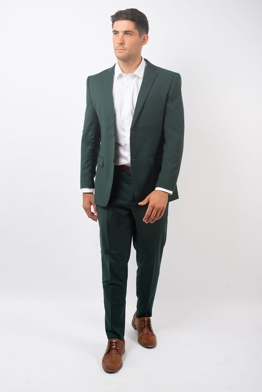 Traje Slim Fit Dos Piezas Verde Bosque