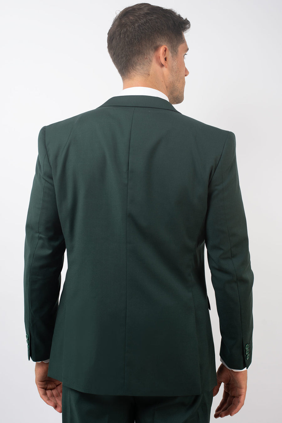 Traje Slim Fit Dos Piezas Verde Bosque