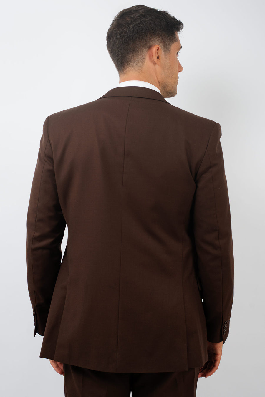 Traje Slim Fit Dos Piezas Café