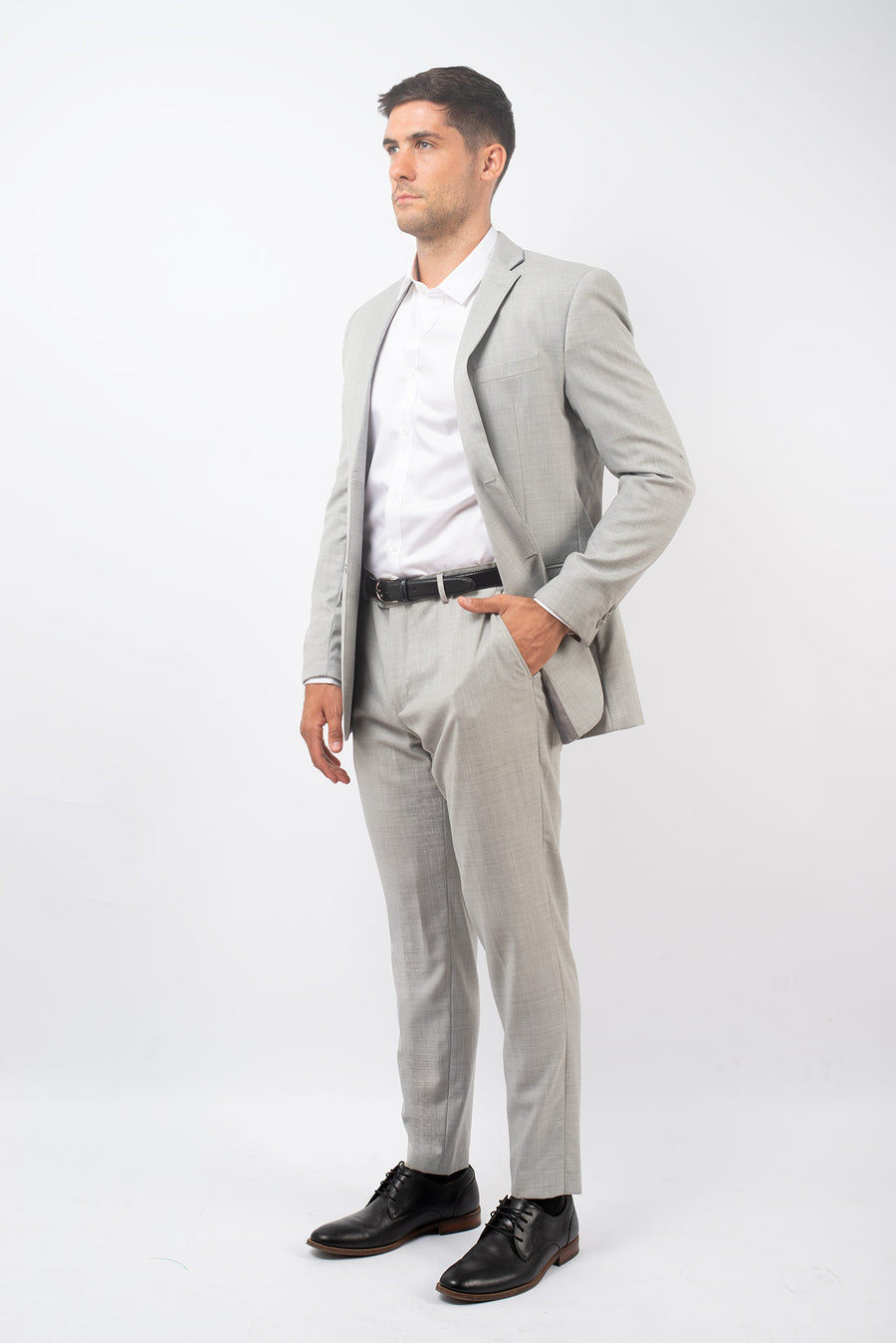 Traje Slim Fit Dos Piezas Gris