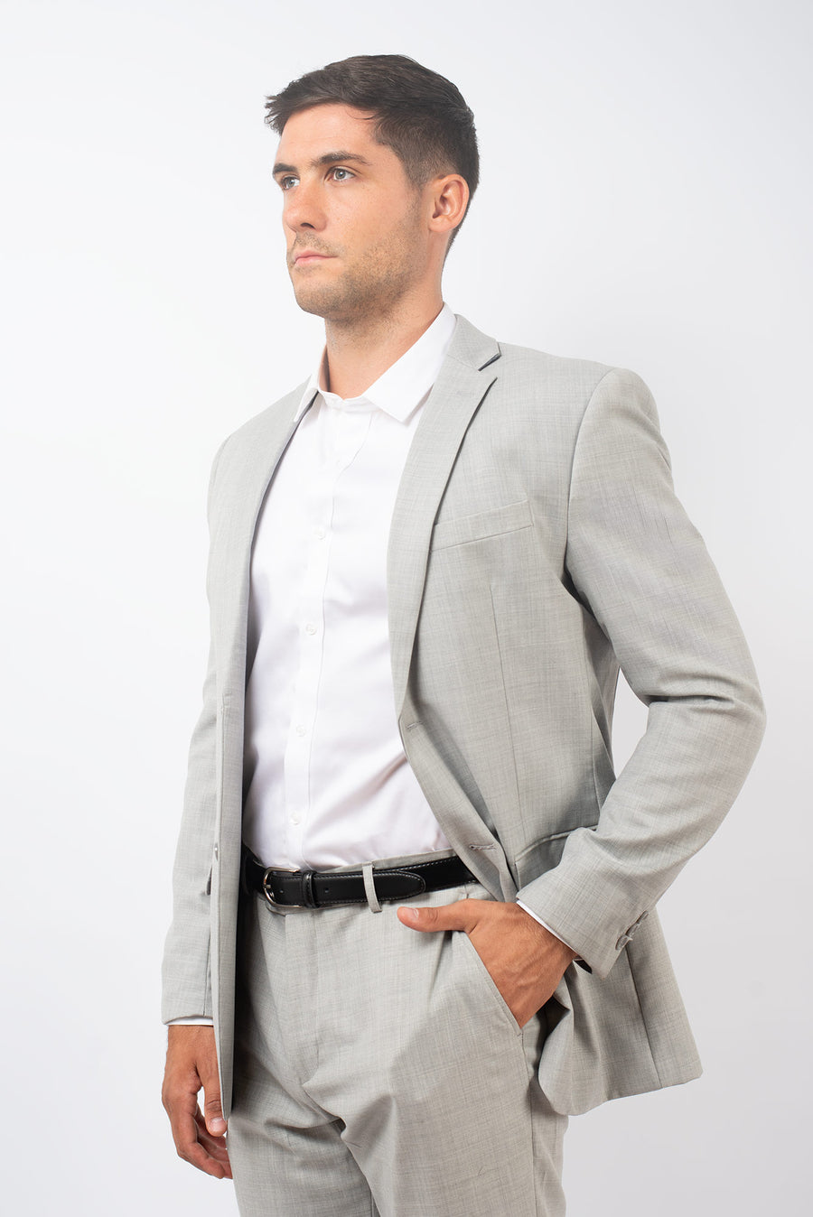 Traje Slim Fit Dos Piezas Gris