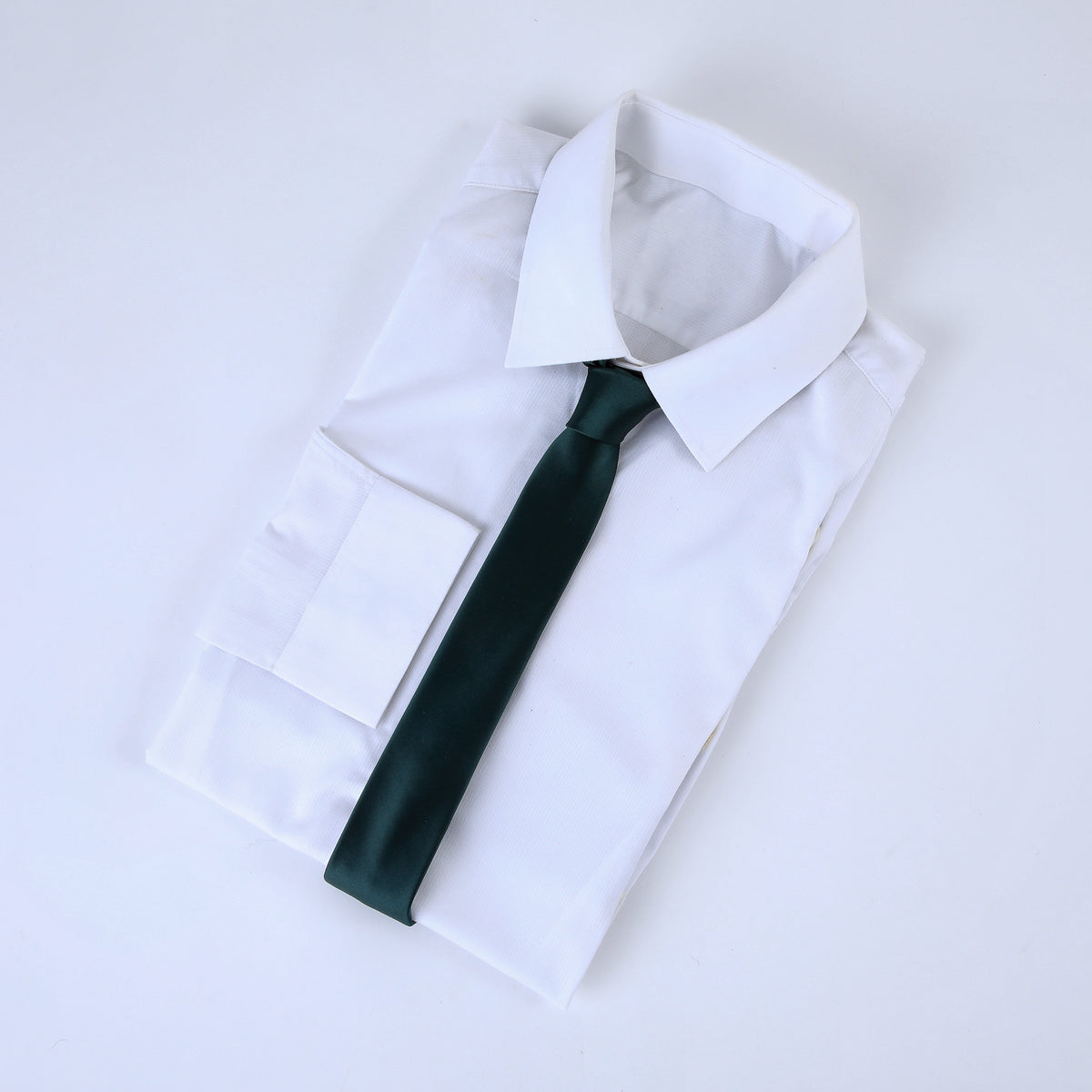 Corbata Verde Bosque Satinado