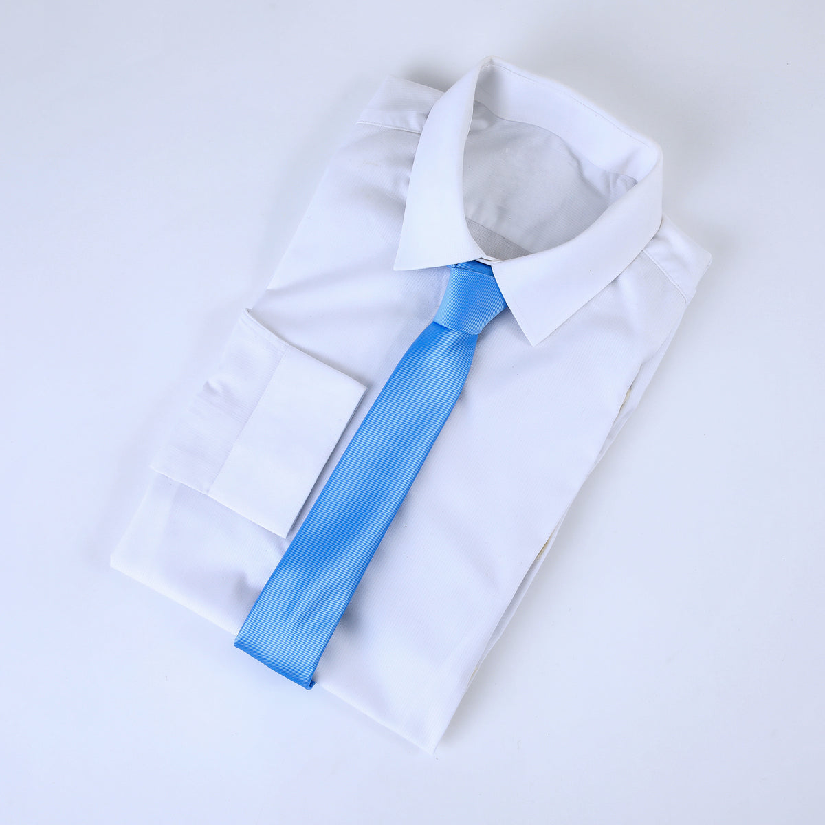 Corbata Celeste Satin