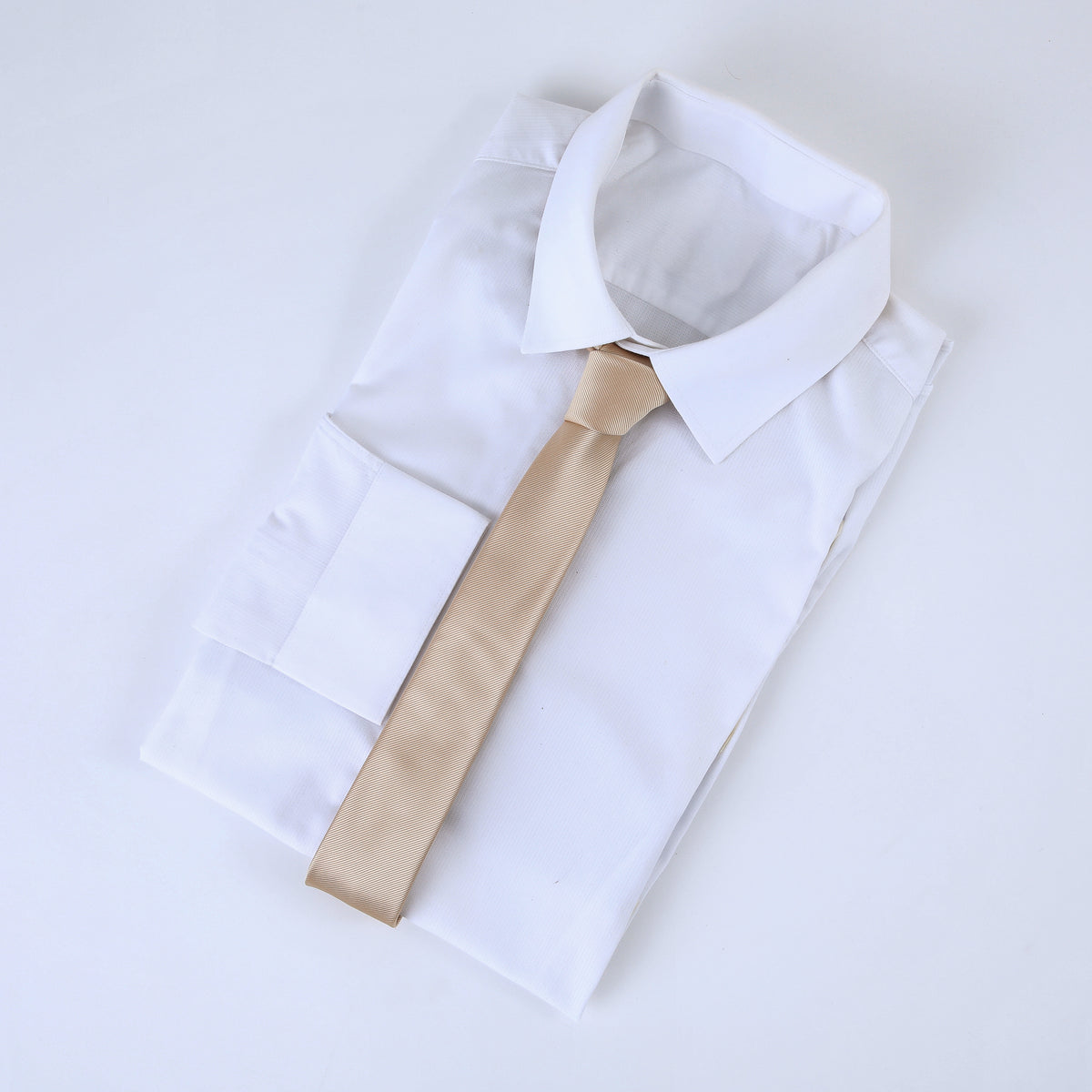 Corbata Beige Satín