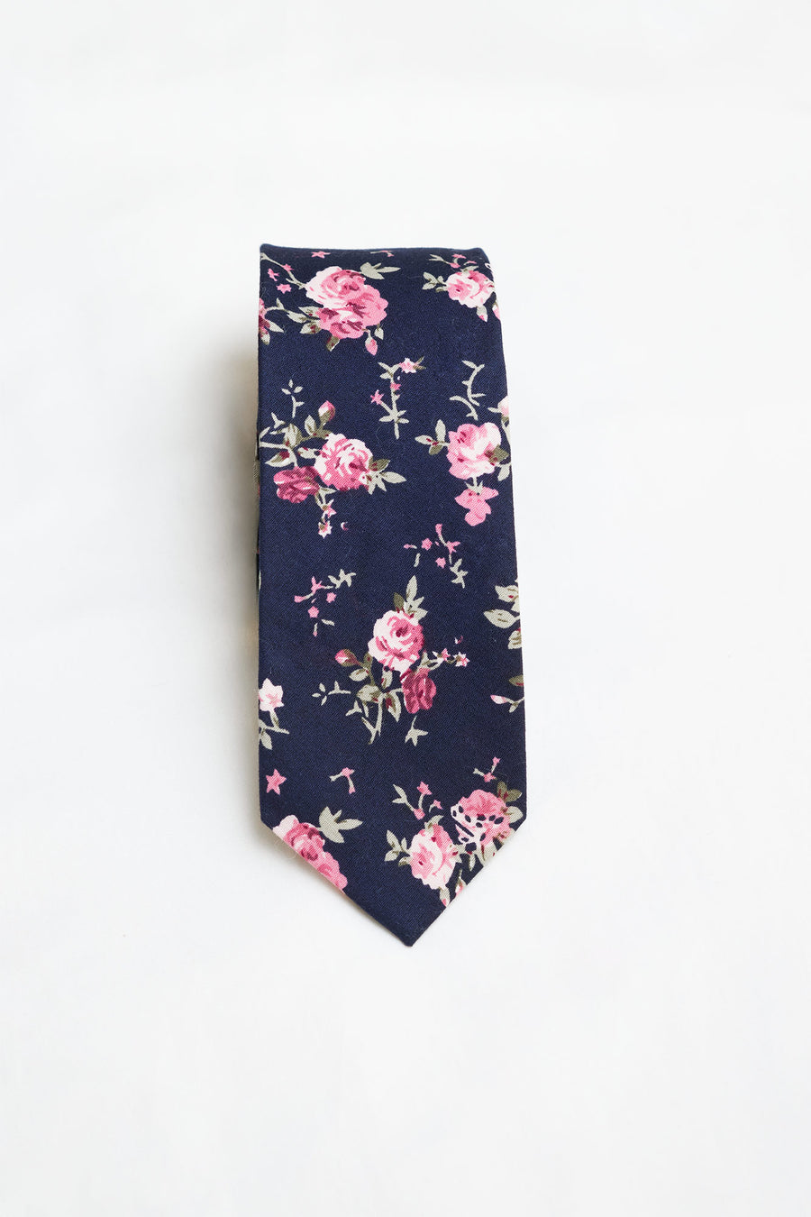 Corbata Flores Azul