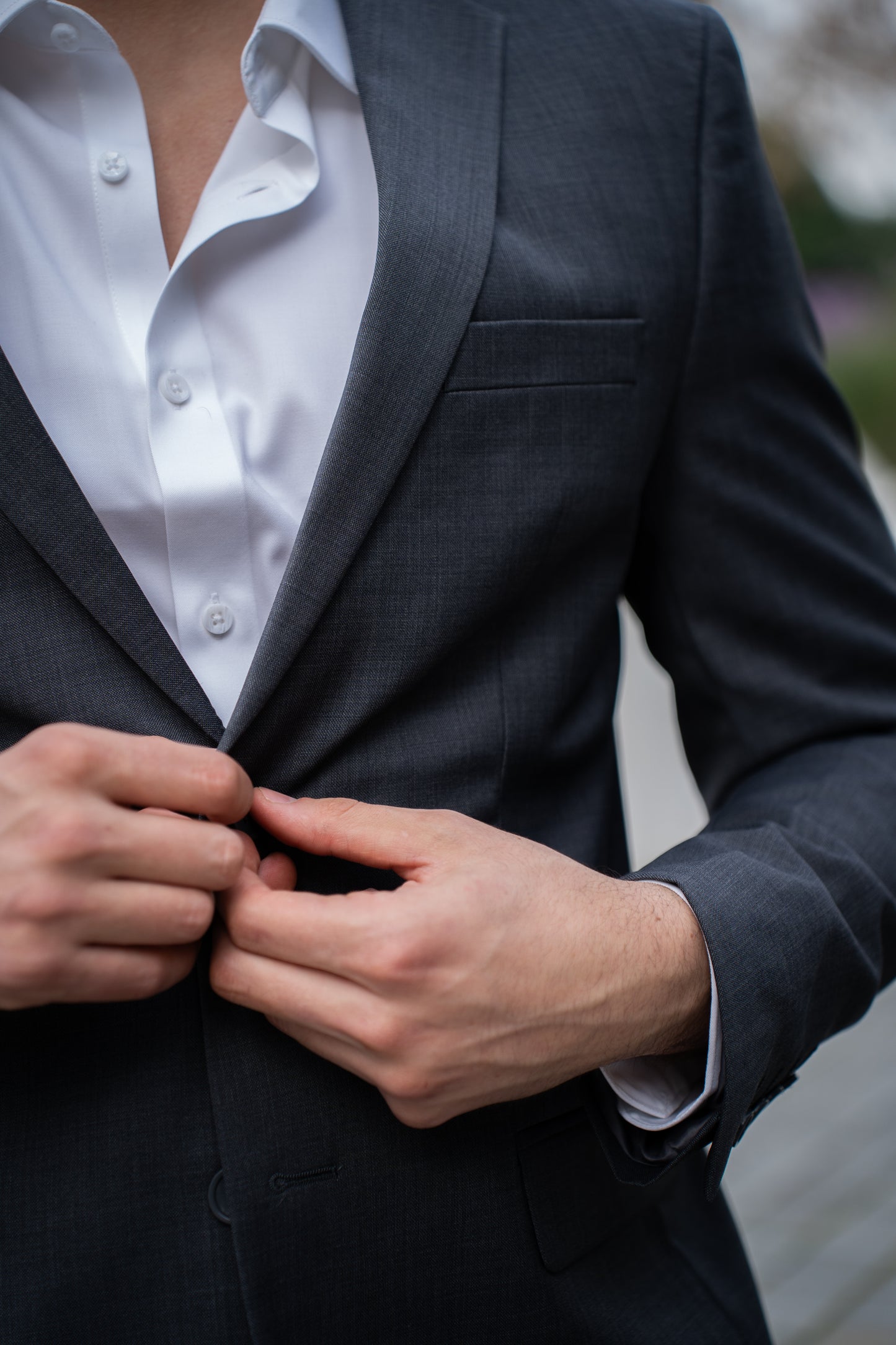 Traje Slim Fit Dos Piezas Marengo