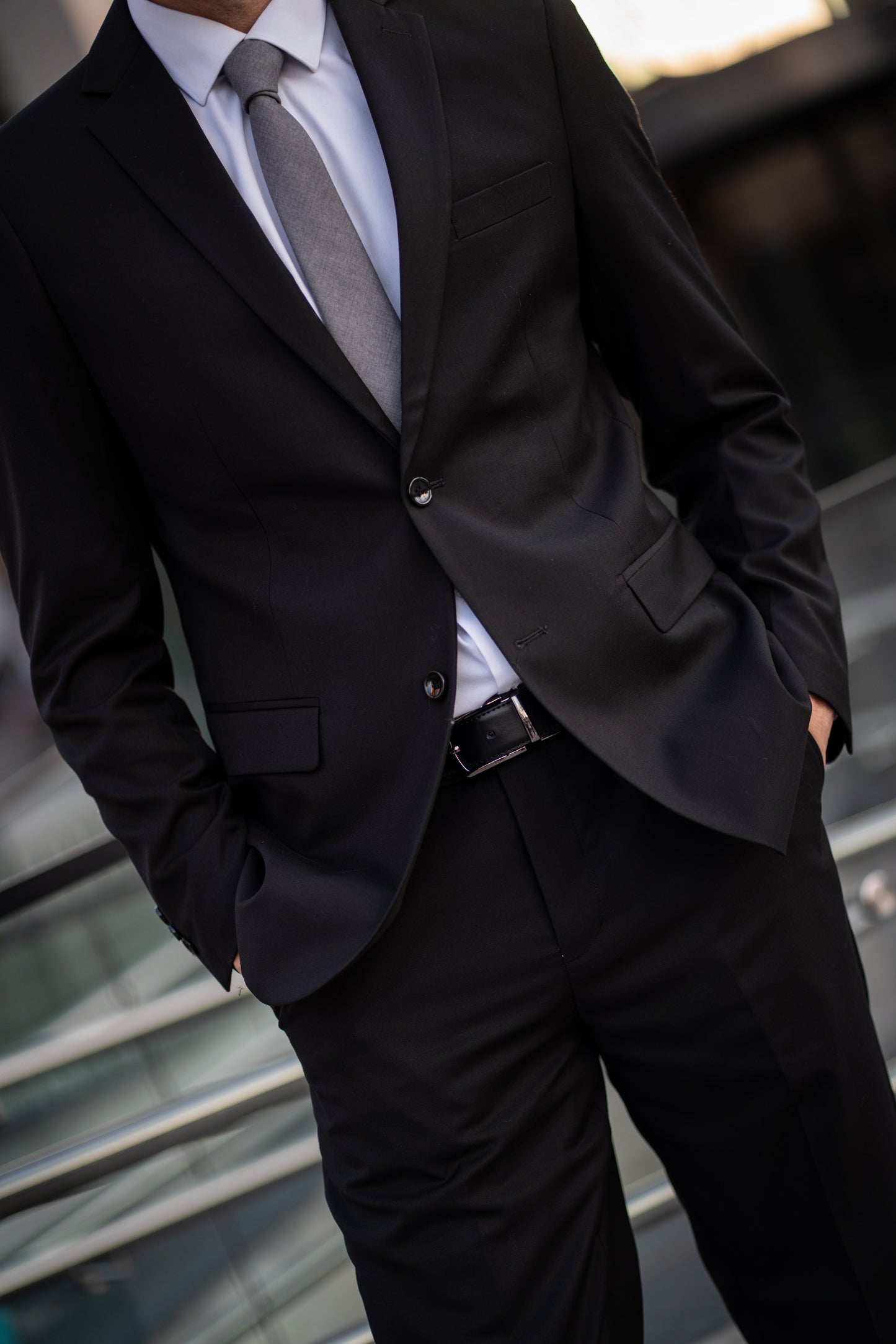 Traje Dos Piezas Negro