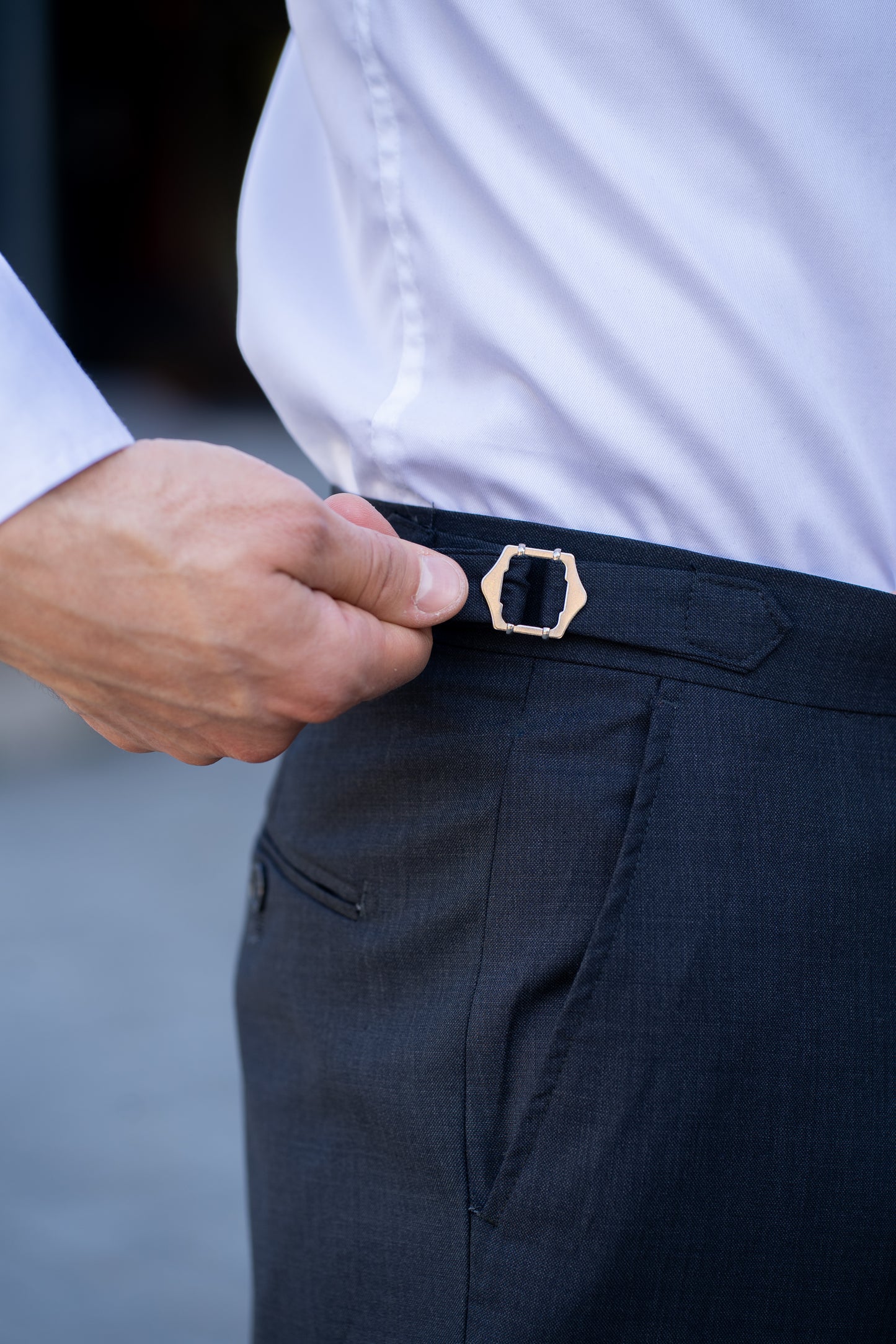 Traje Slim Fit Dos Piezas Marengo Cruzado