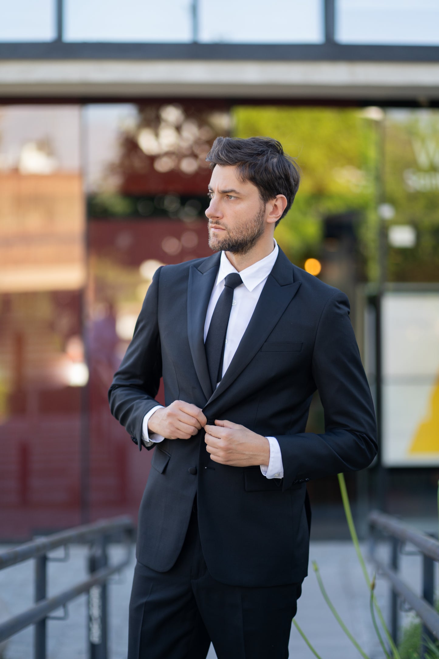 Esmoquin Slim Fit Dos Piezas Negro