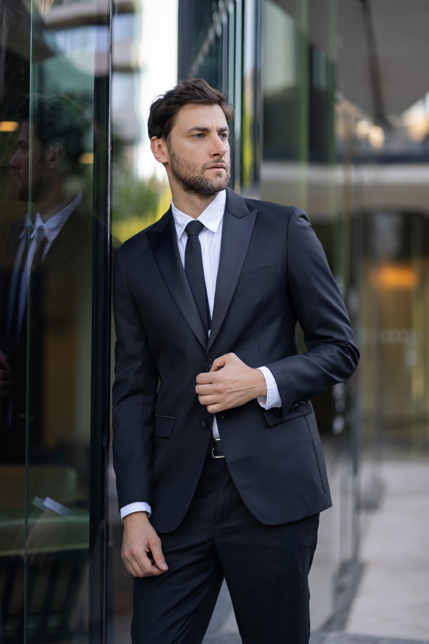 Esmoquin Slim Fit Dos Piezas Negro