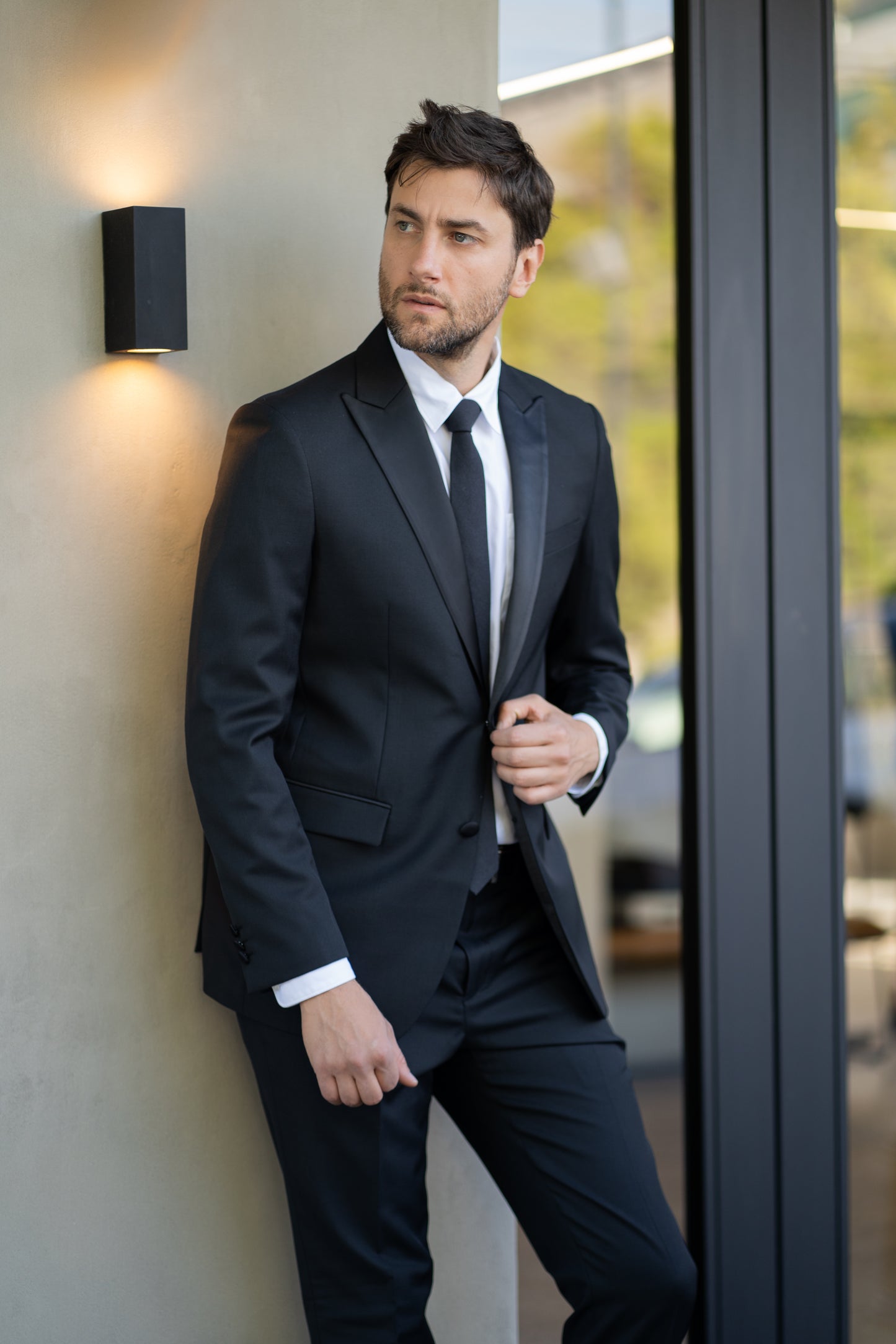 Esmoquin Slim Fit Dos Piezas Negro