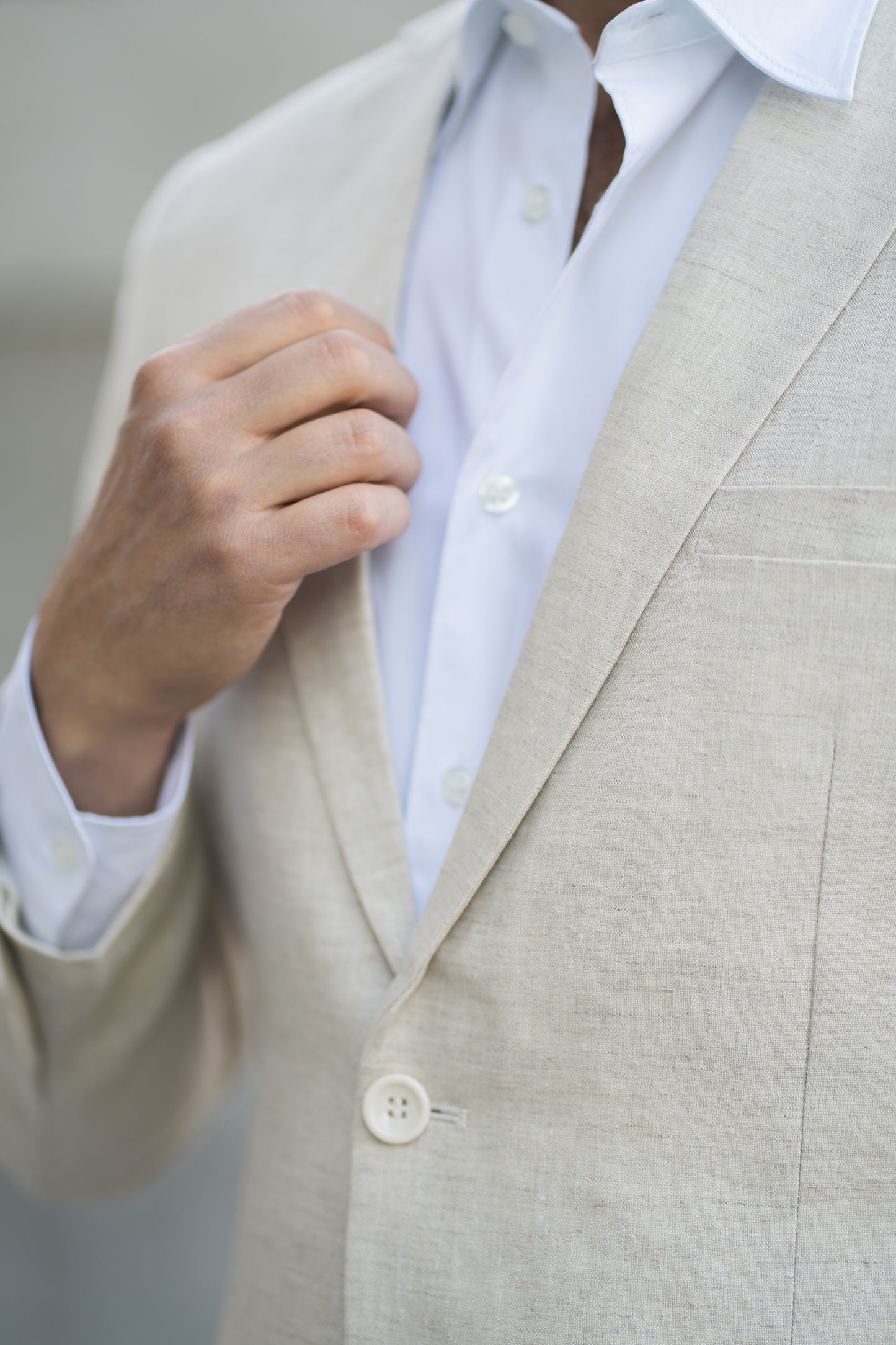 Traje Slim Fit Dos Piezas Lino Arena