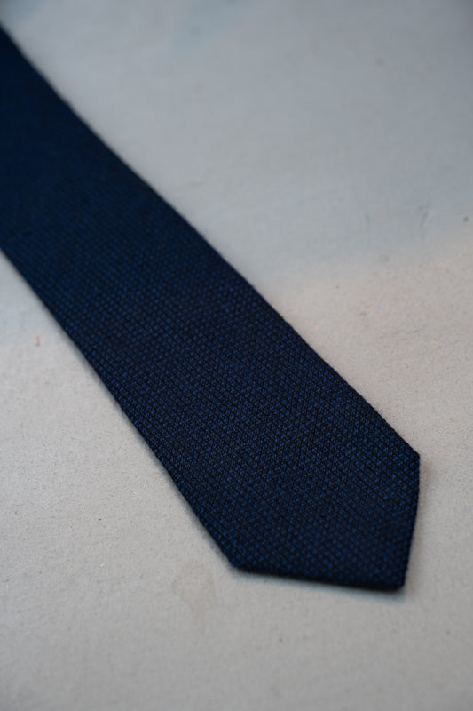 Corbata Azul Marino Texturizada