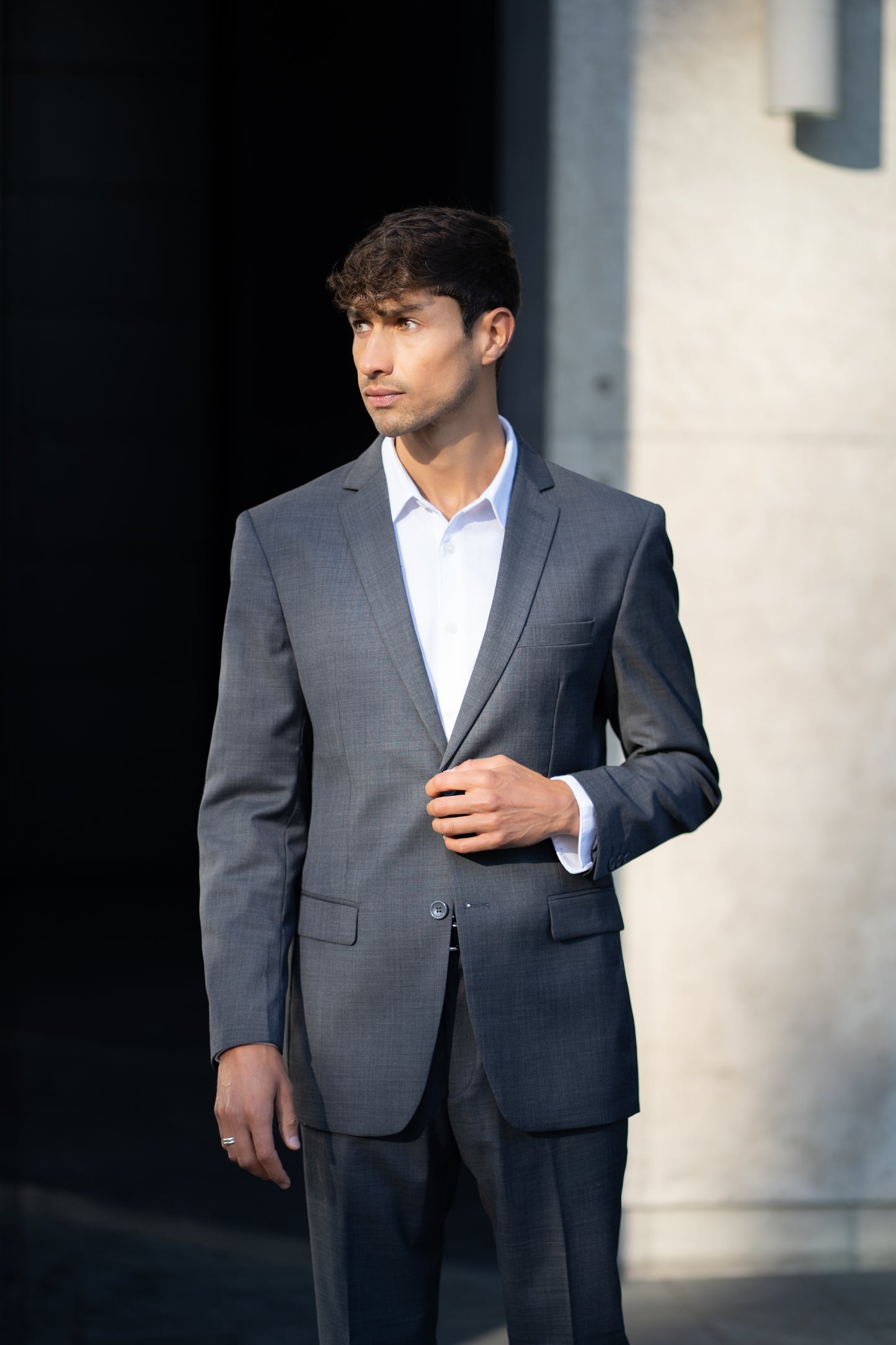 Traje Slim Fit Dos Piezas Marengo