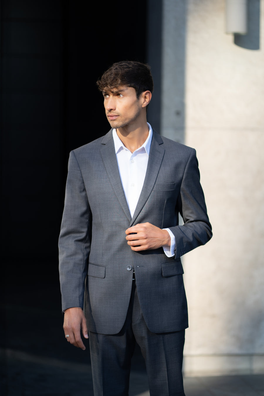 Traje Slim Fit Dos Piezas Marengo