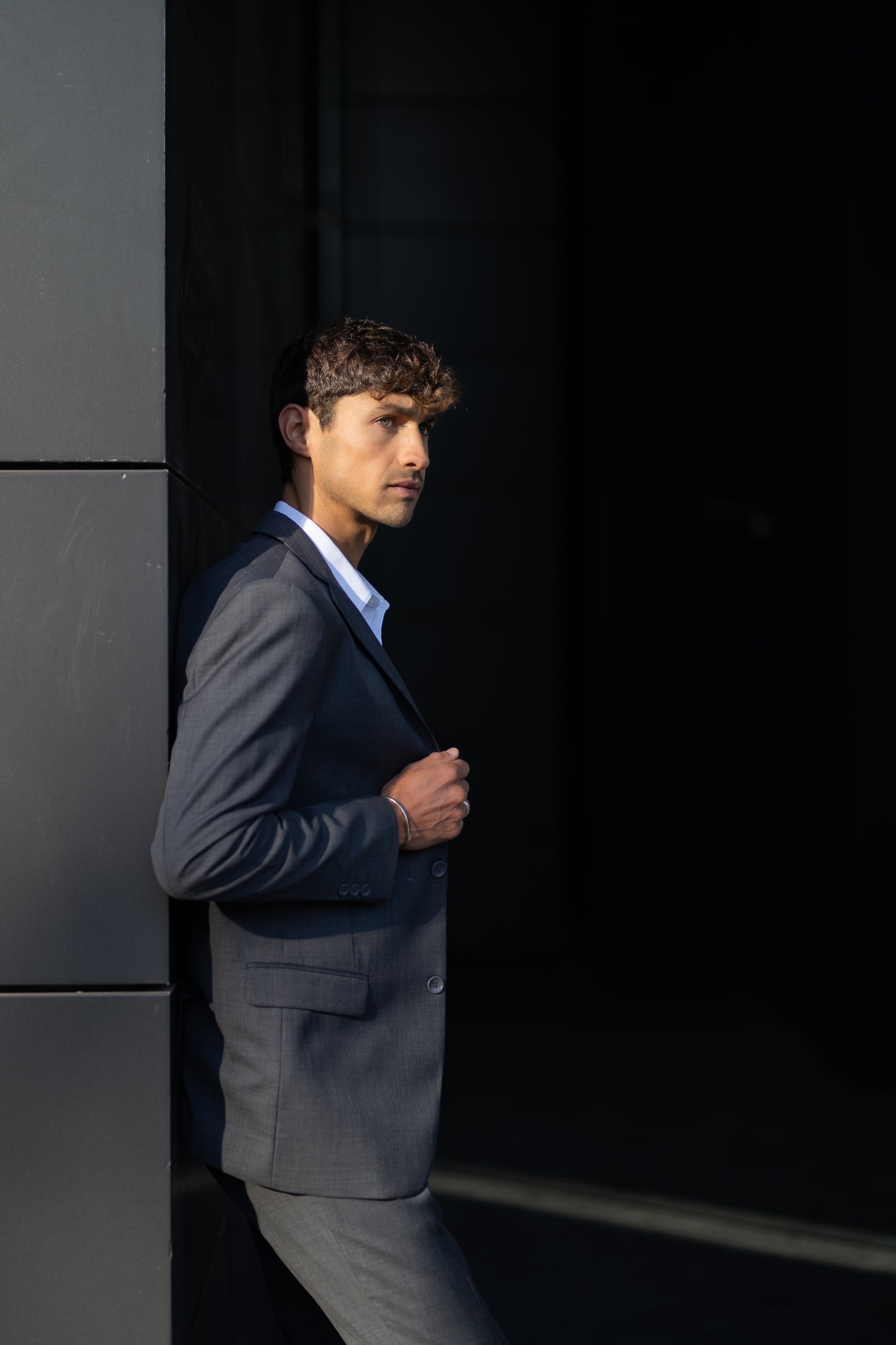 Traje Slim Fit Dos Piezas Marengo