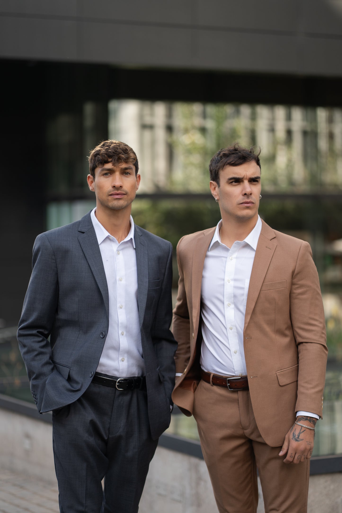 Traje Slim Fit Dos Piezas Caramel Coffee