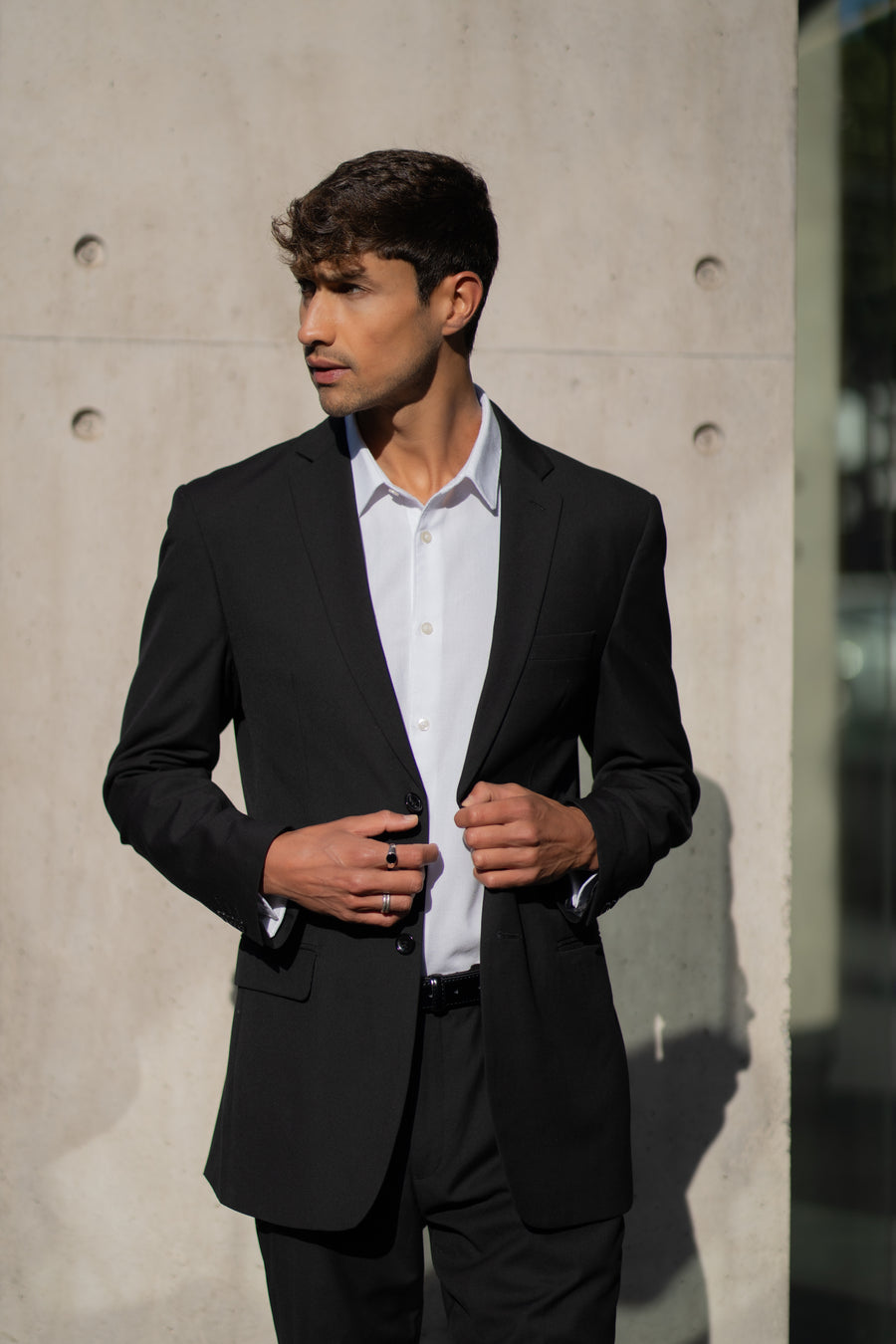 Traje Slim Fit Dos Piezas Negro