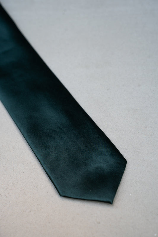 Corbata Verde Satinado