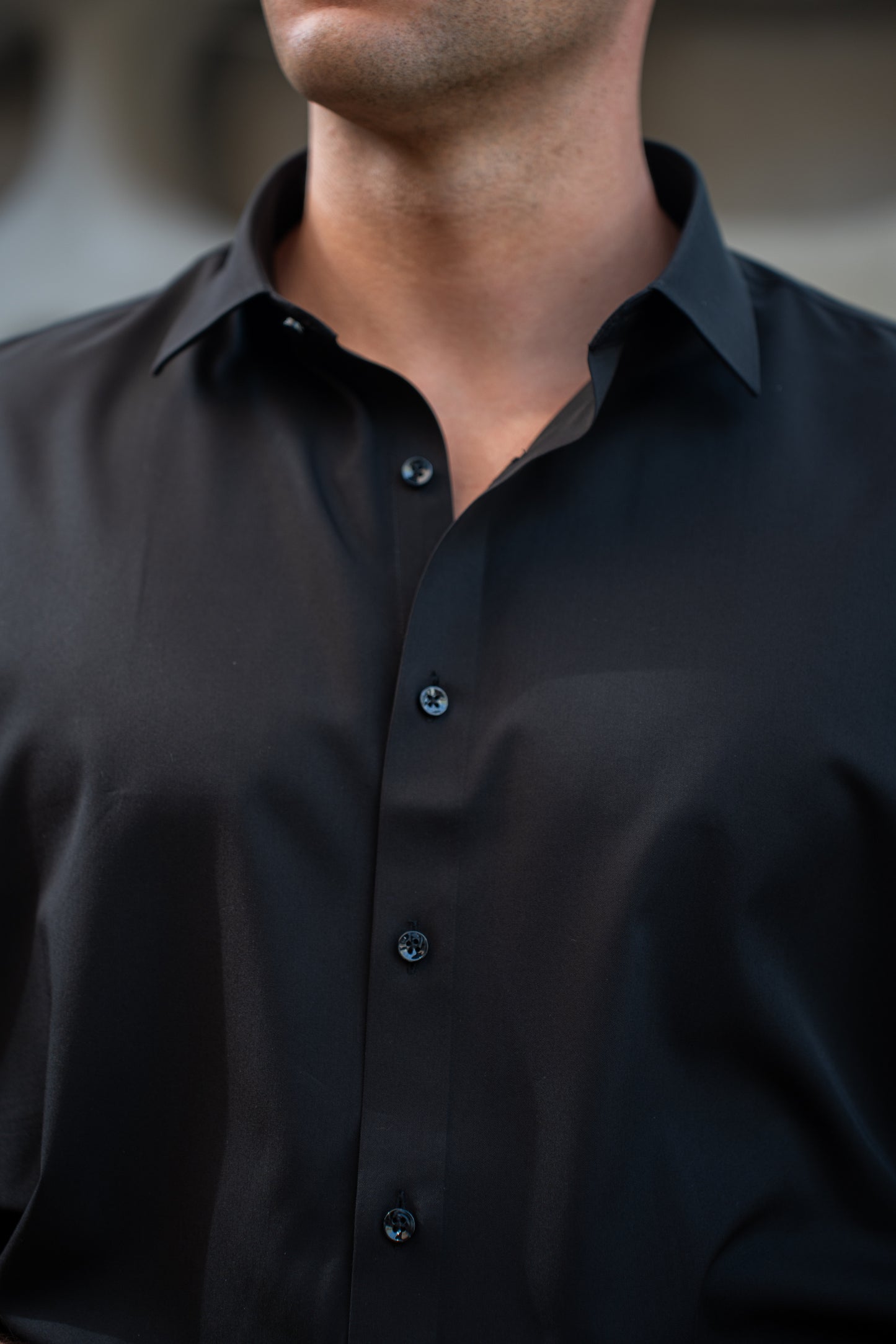 Camisa Negra Lisa
