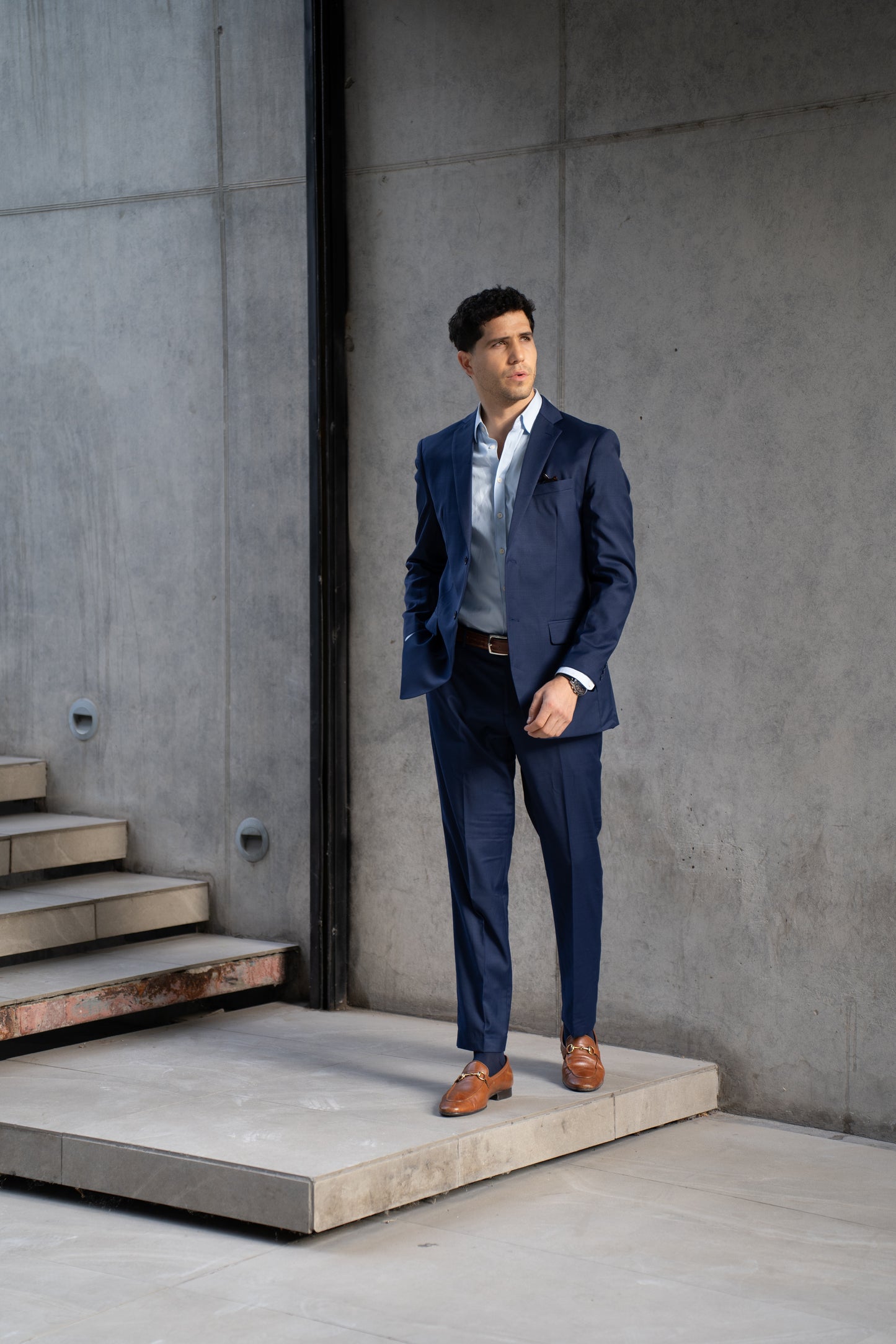 Traje Slim Fit Dos Piezas Azul
