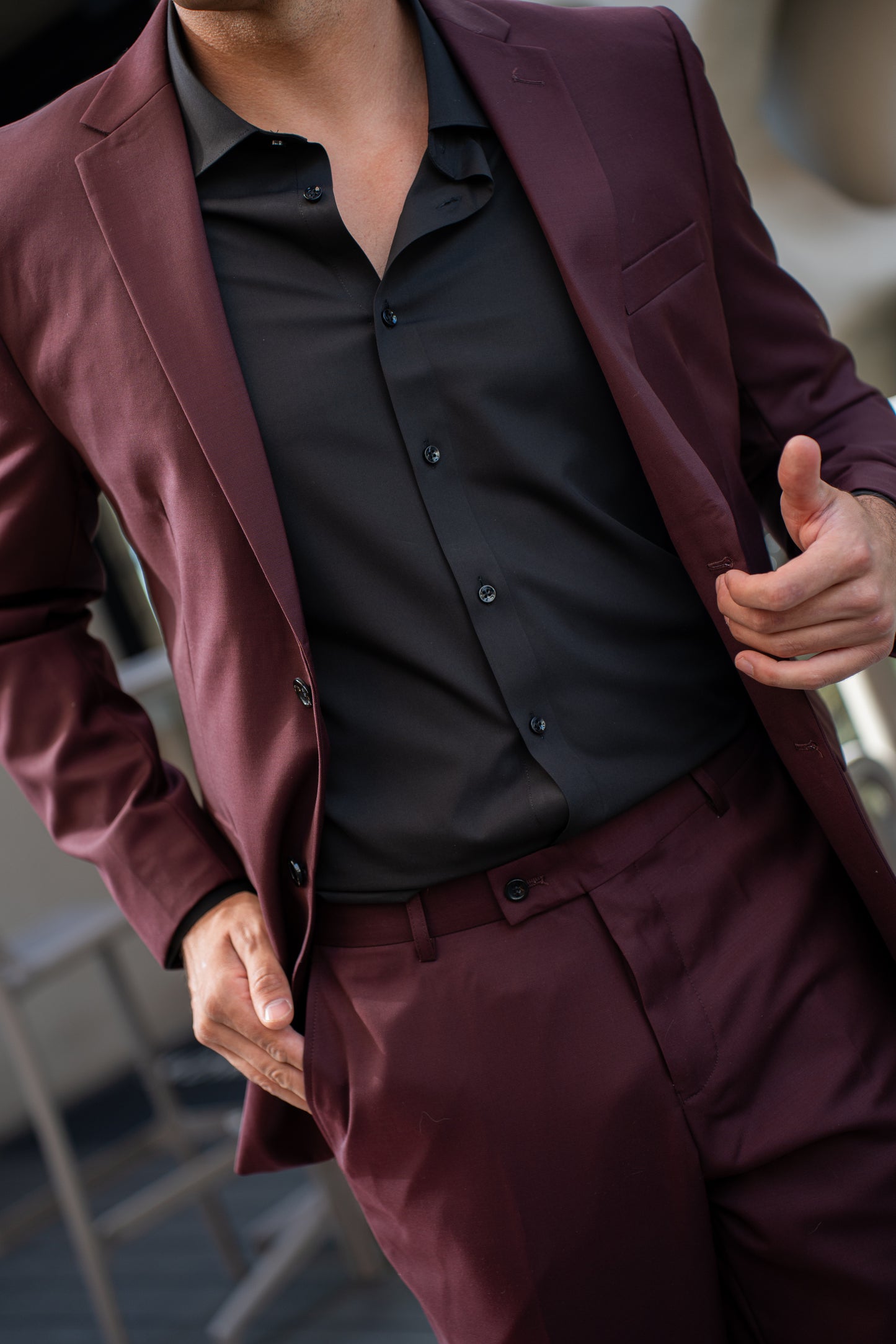 Camisa Negra Lisa