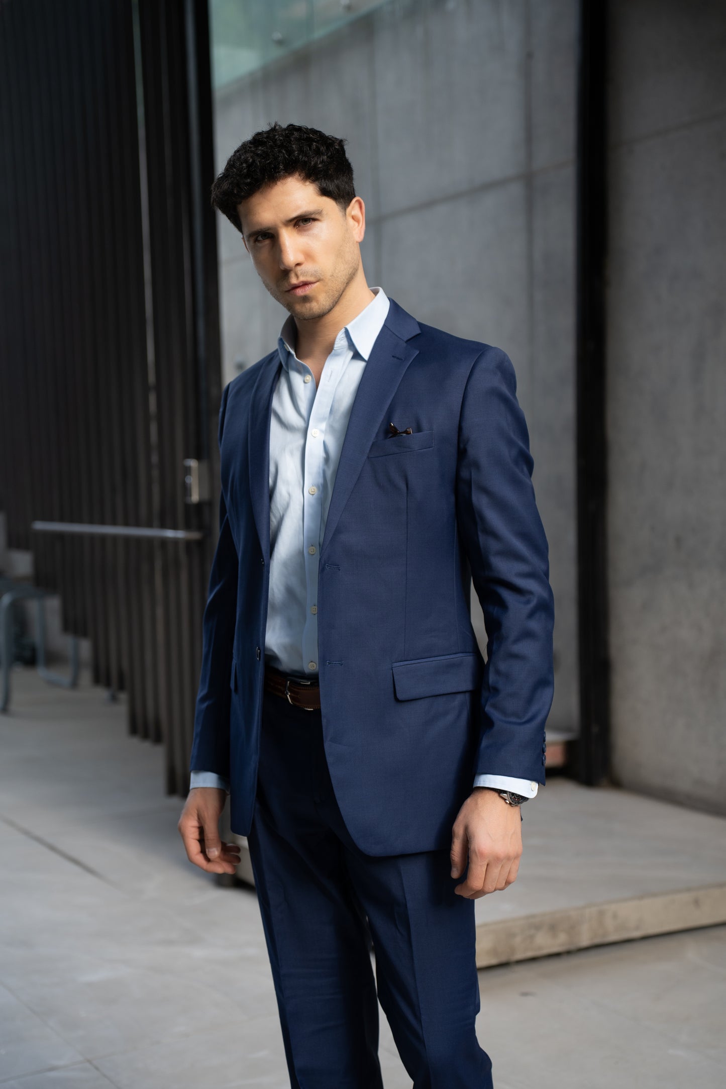 Traje Slim Fit Dos Piezas Azul