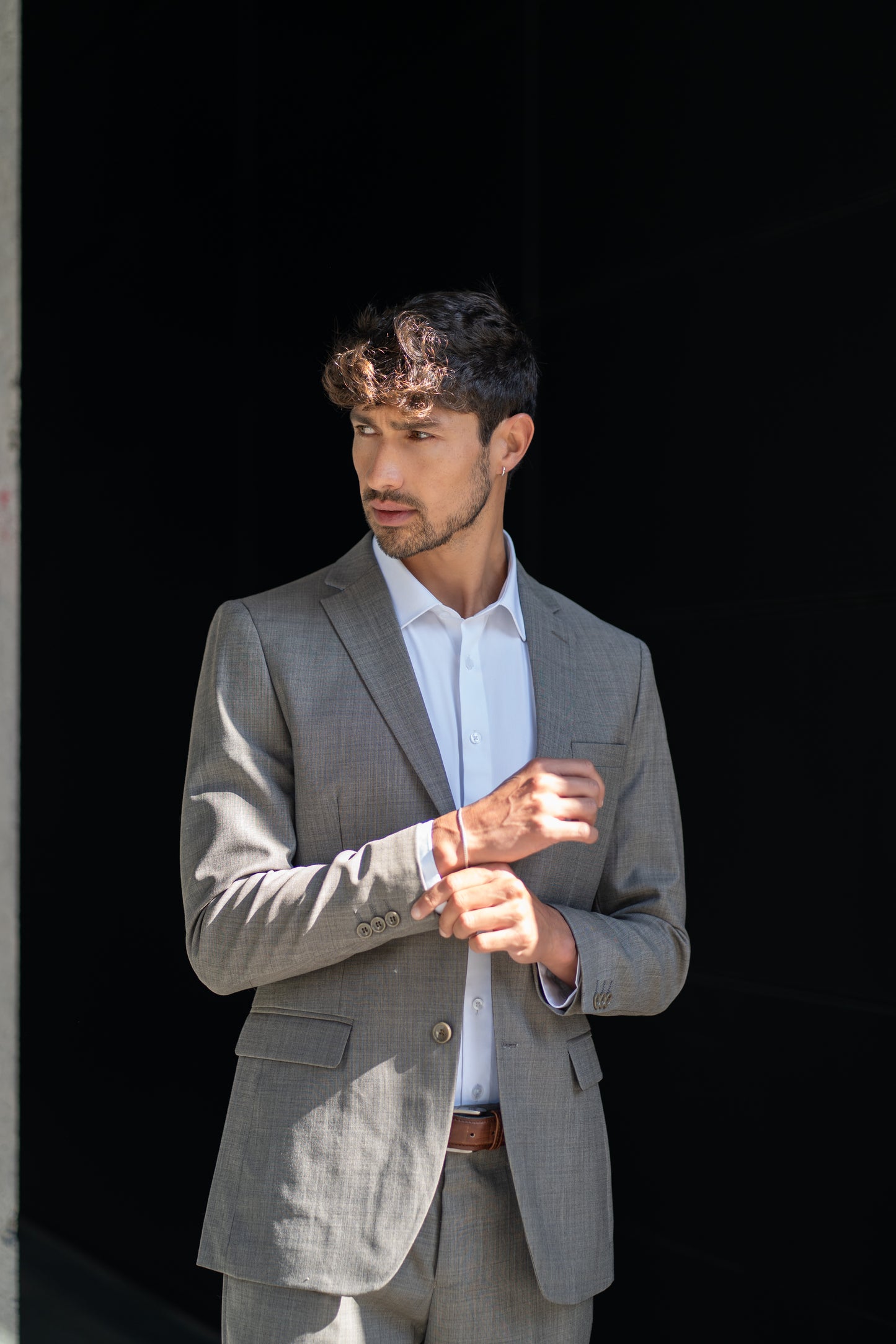 Traje Slim Fit Dos Piezas Ceniza