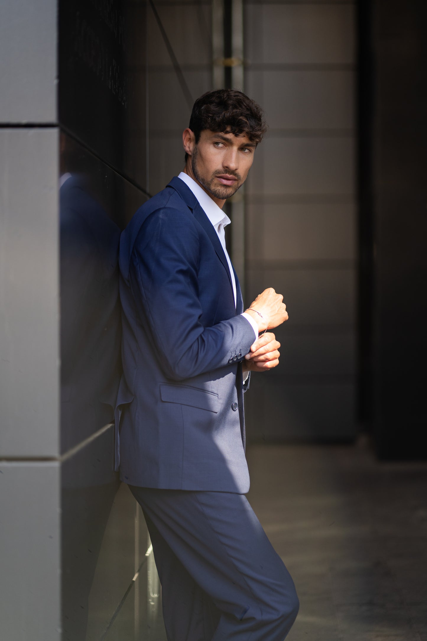 Traje Slim Fit Dos Piezas Azul