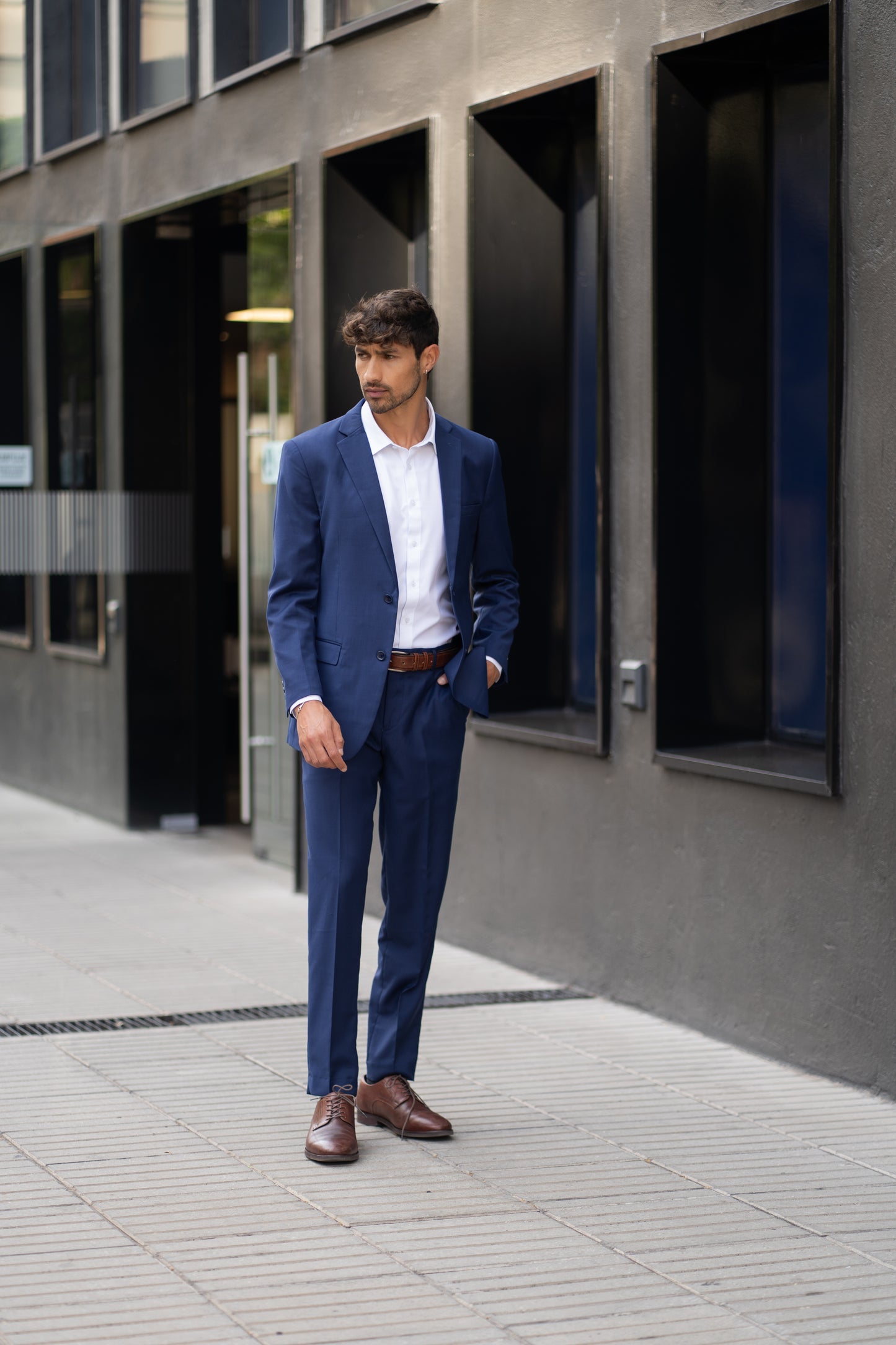 Traje Slim Fit Dos Piezas Azul