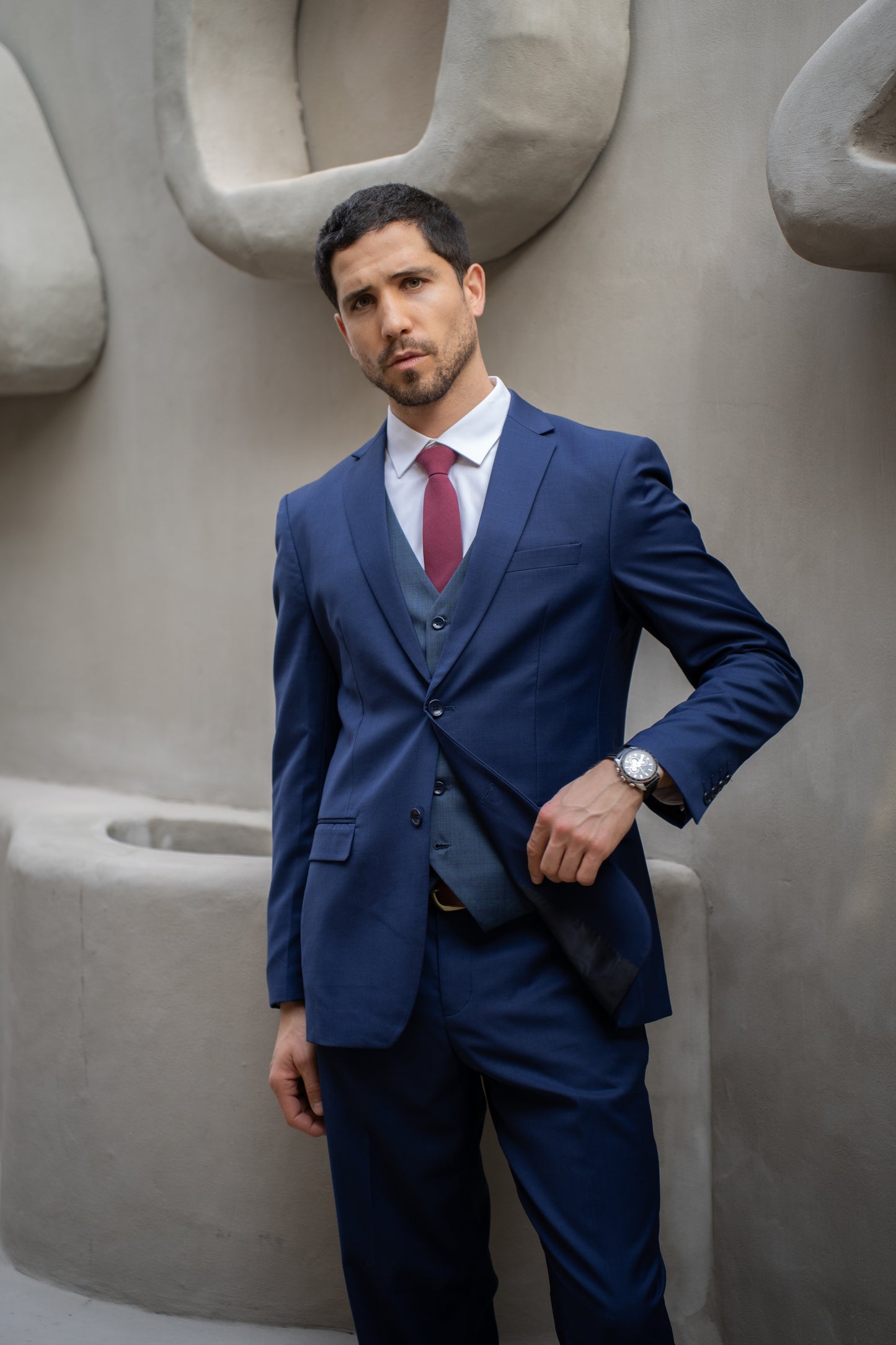 Traje Slim Fit Dos Piezas Azul