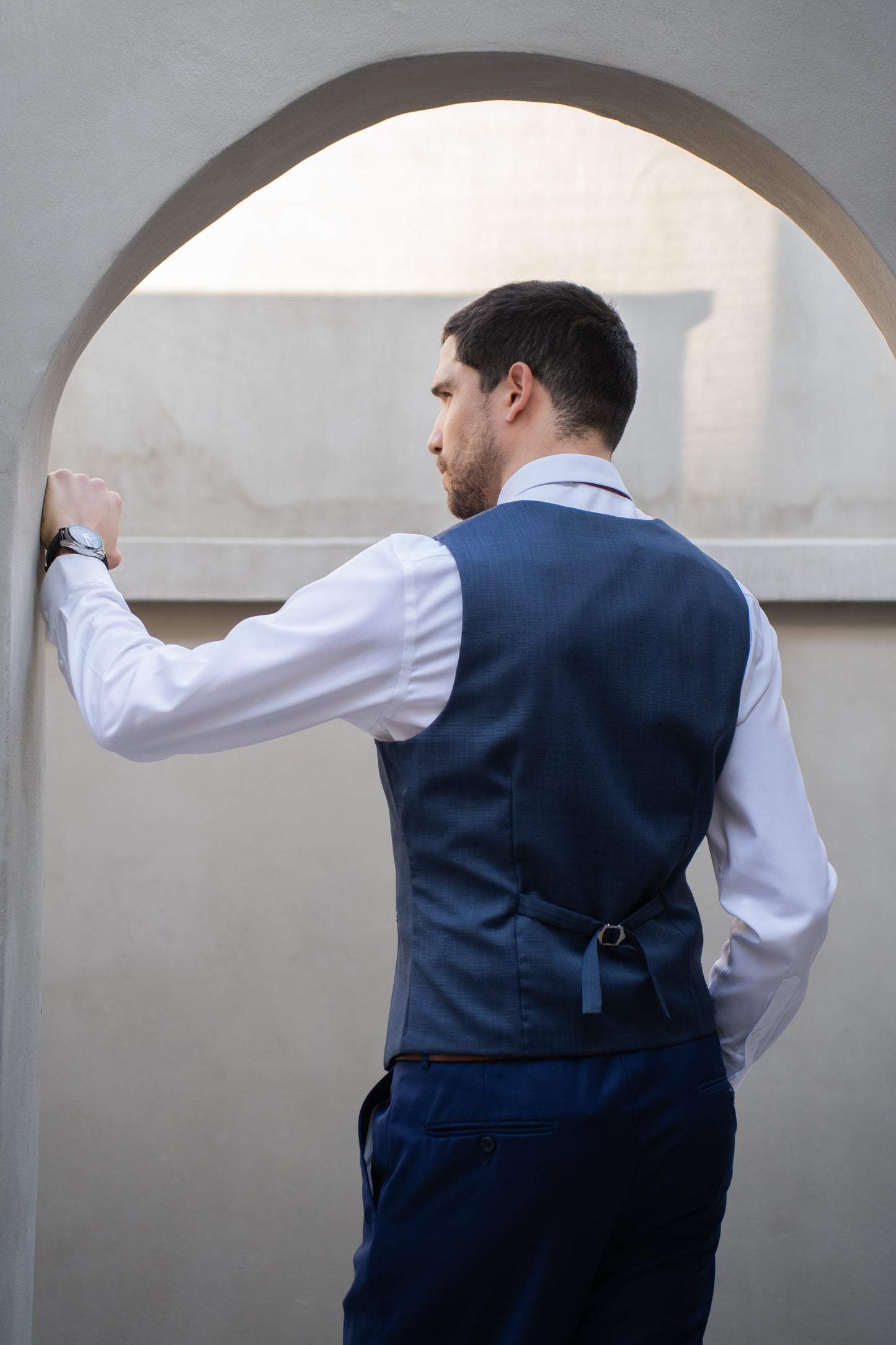 Gillet Azul Texturizado 2