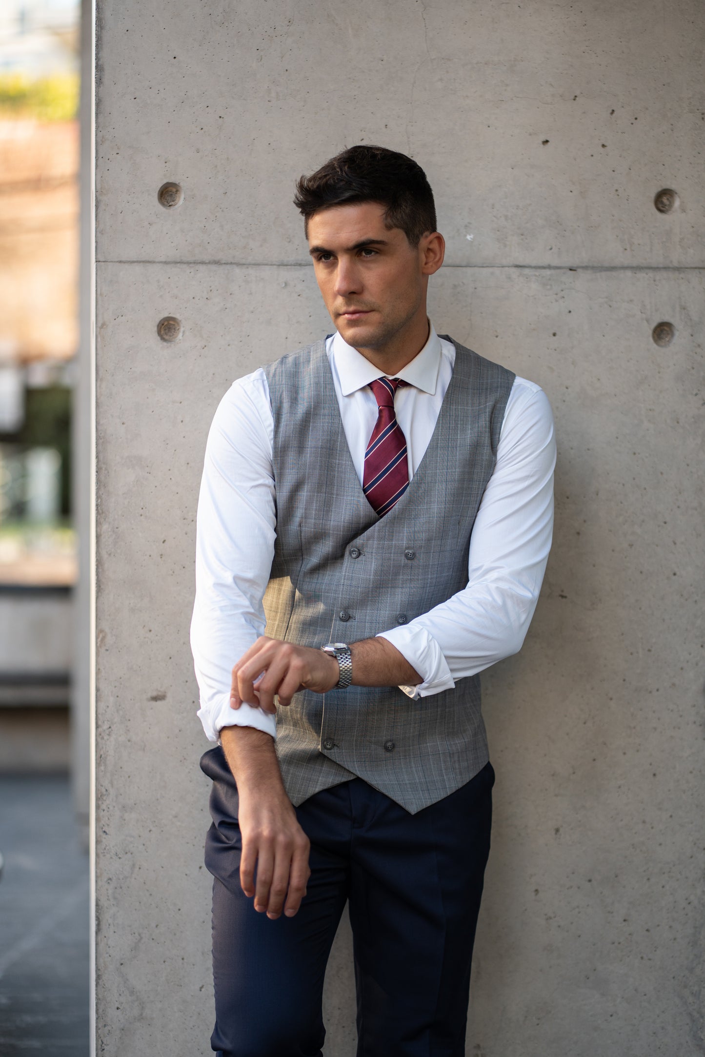 Gilet Cuadrillé Cruzado
