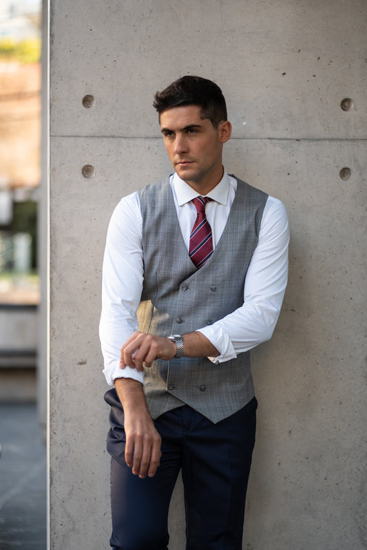 Gilet Cuadrillé Cruzado