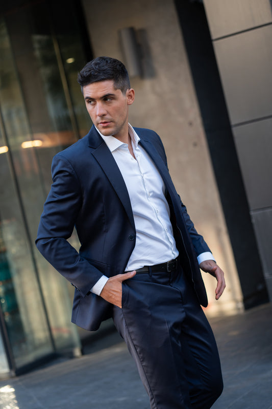 Traje Dos Piezas Azul Marino