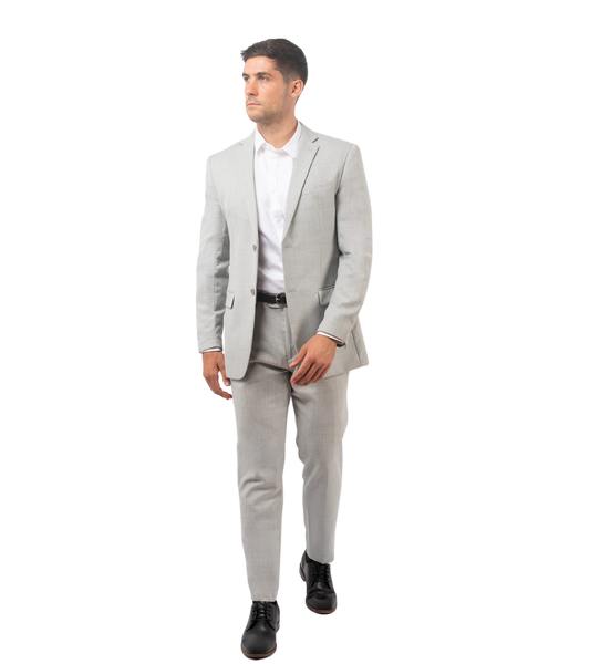 Traje Slim Fit Dos Piezas Gris