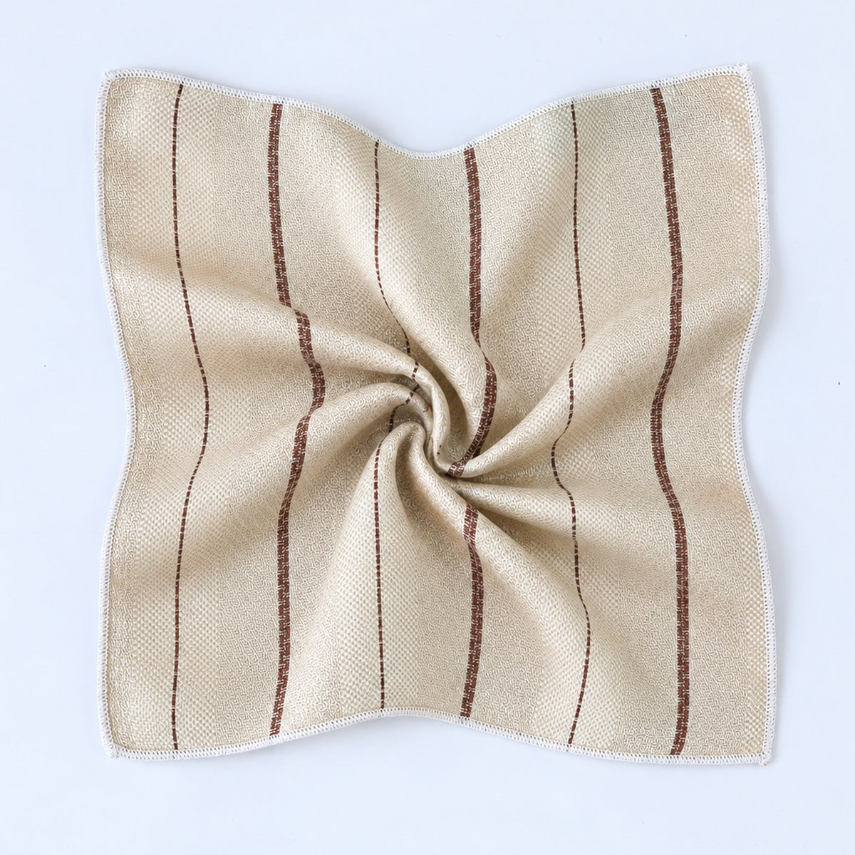 Pañuelo Beige Rayas