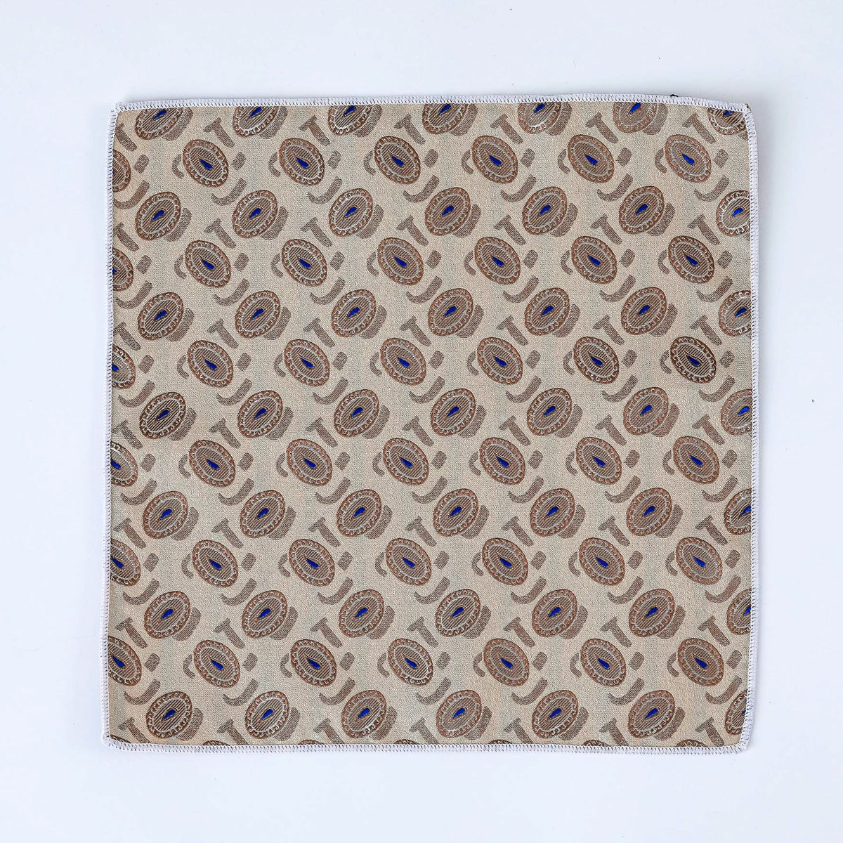 Pañuelo Beige Círculos
