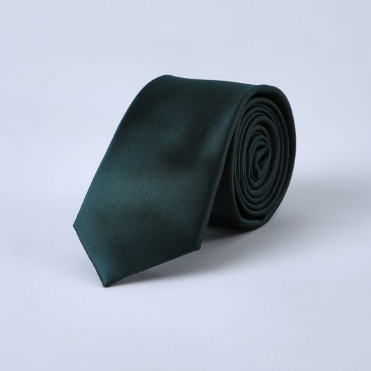 Corbata Verde Bosque Satinado
