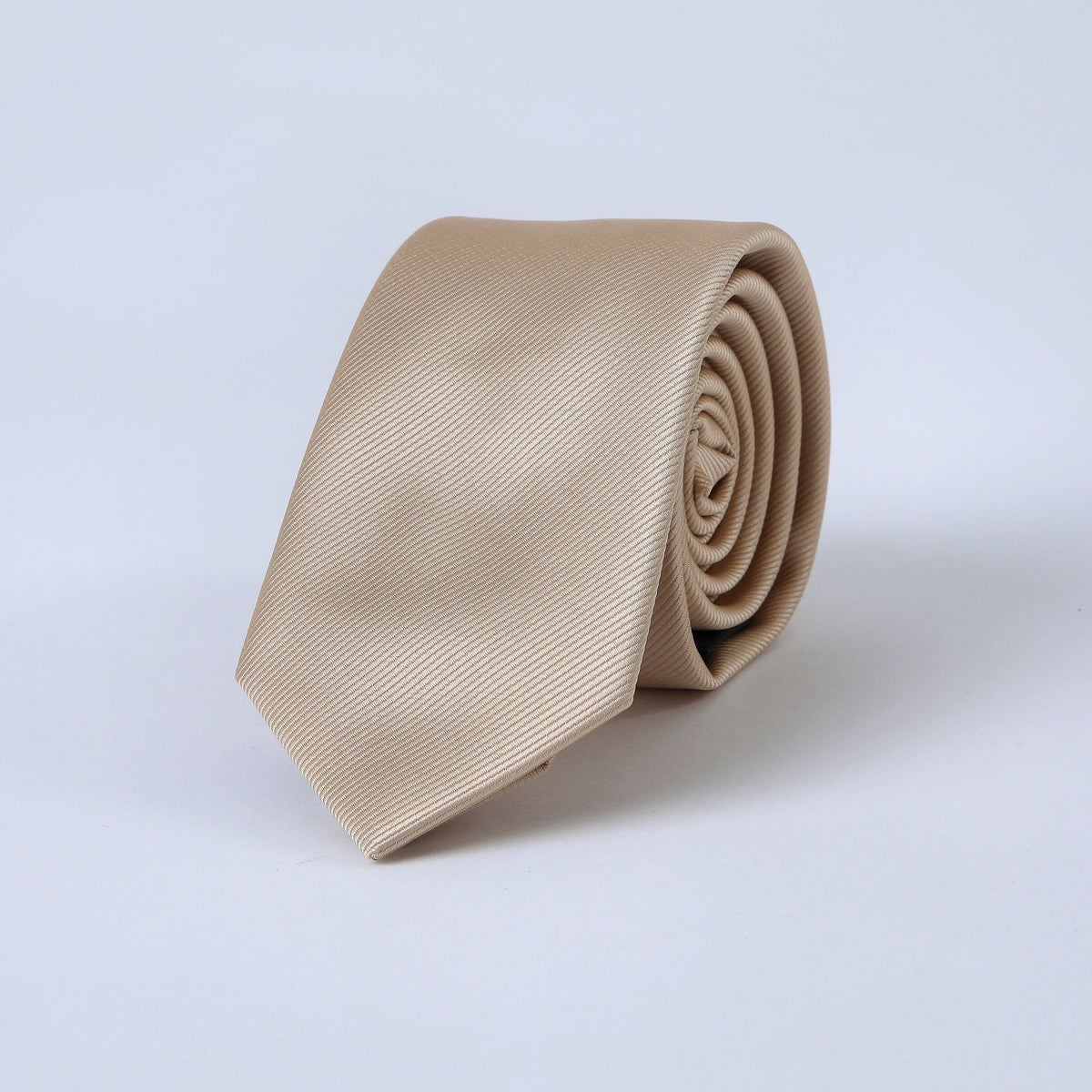 Corbata Beige Satín