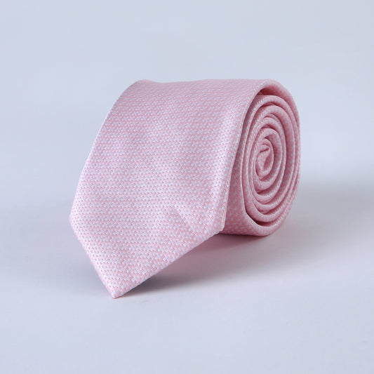 Corbata Rosada Punteada