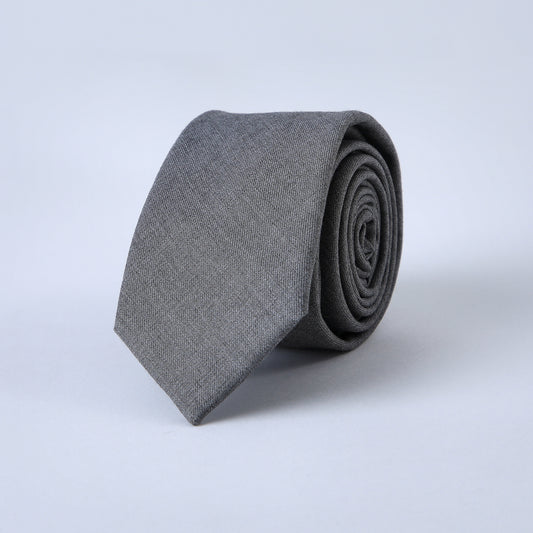 Corbata Gris Texturizada