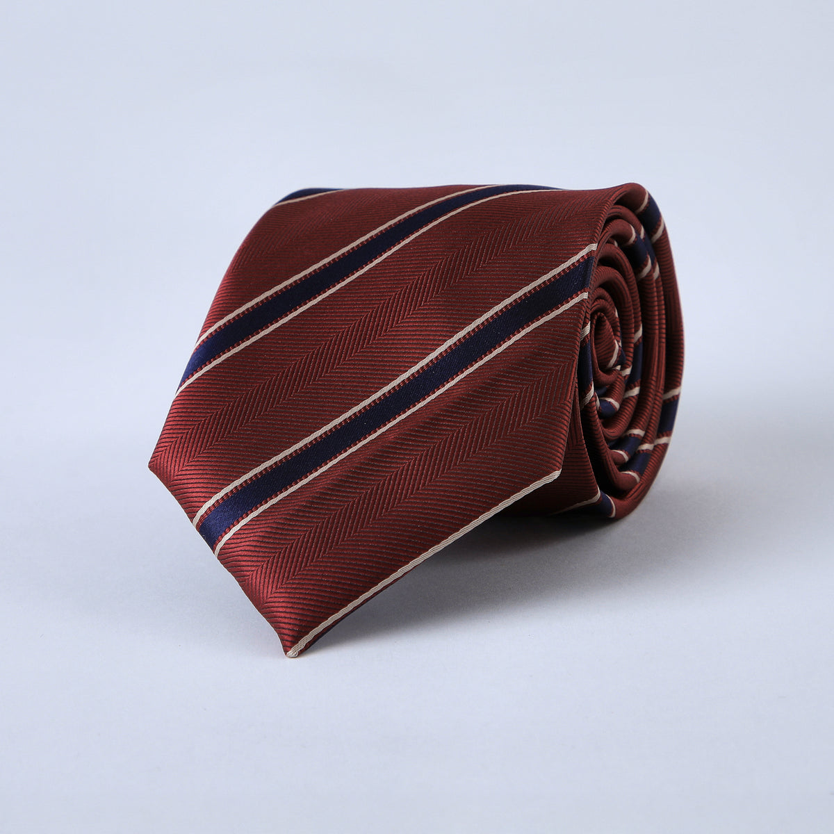 Corbata Burdeo Rayas Azules