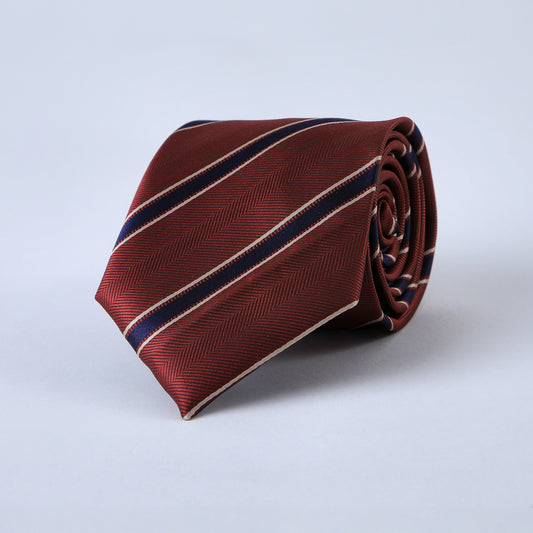 Corbata Burdeo Rayas Azules